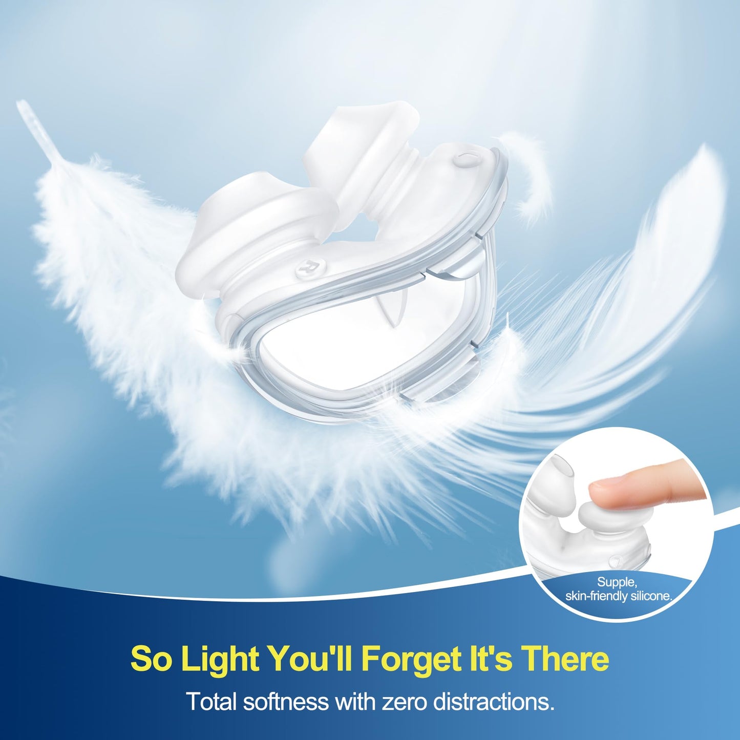 2 Pack Nasal Pillows for AirFit P10 with 2 Pcs Adjustable Straps Soft Secure Fit Lightweight Cushions Seal Comfortably CPAP Supplies Portable Spare Packs - Medium
