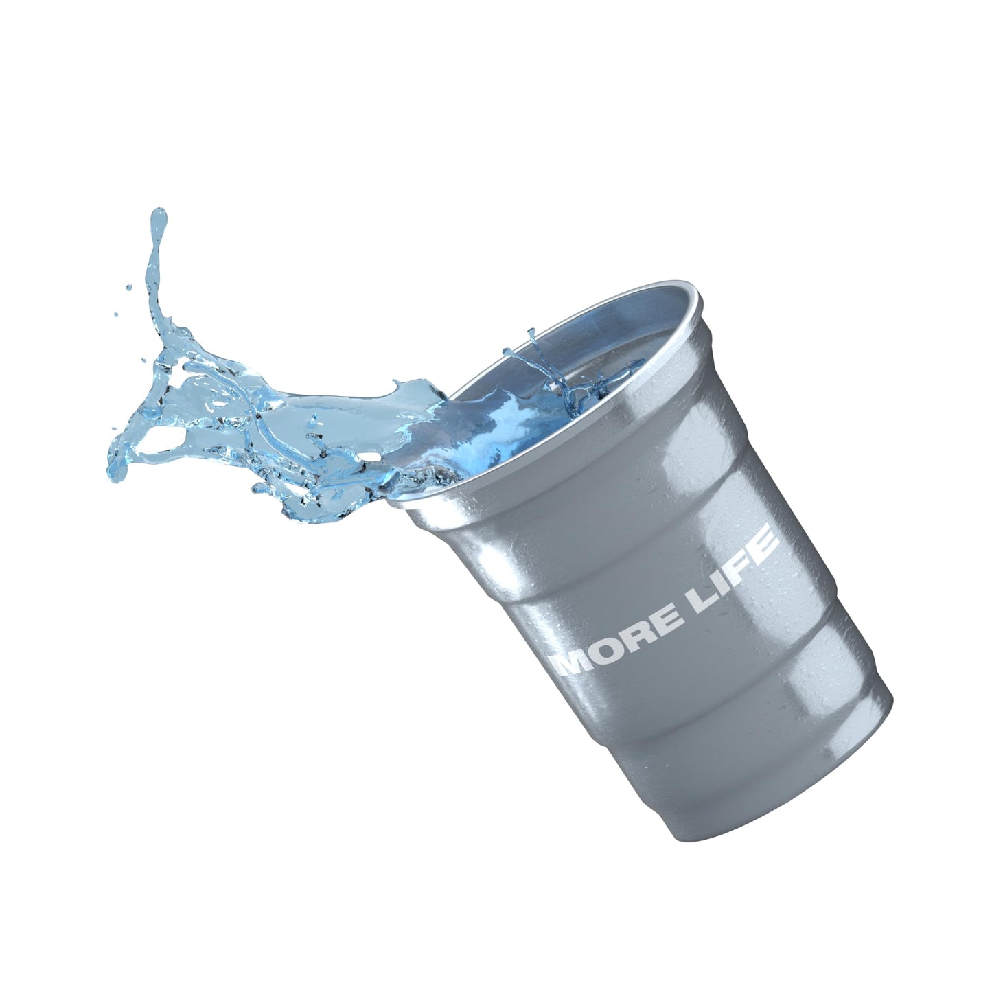 Official More Life 16oz Stainless Steel Party Cups (4 Pack)
