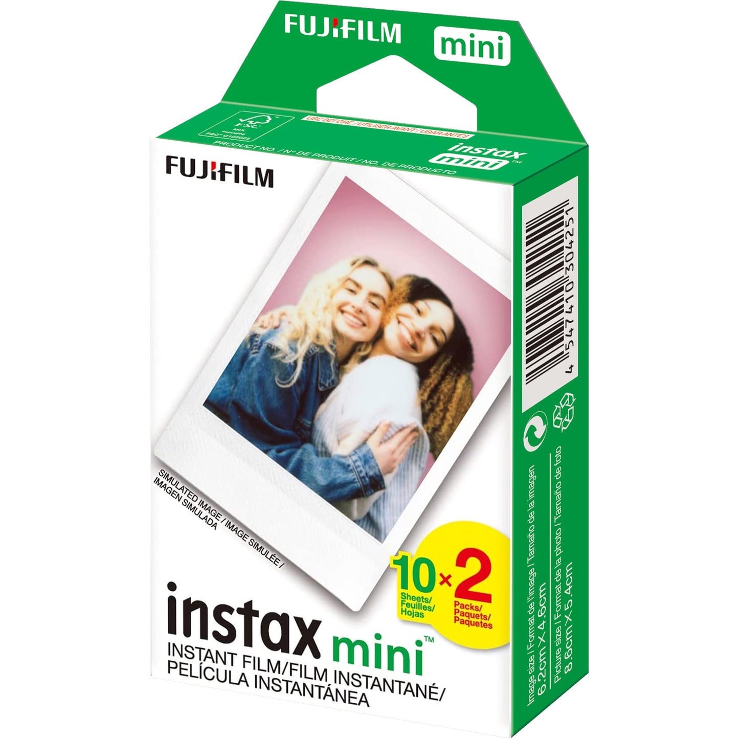 Fujifilm Instax Mini Instant Film, 5 Pack Film Bundle Includes 50 Total Picture Sheets