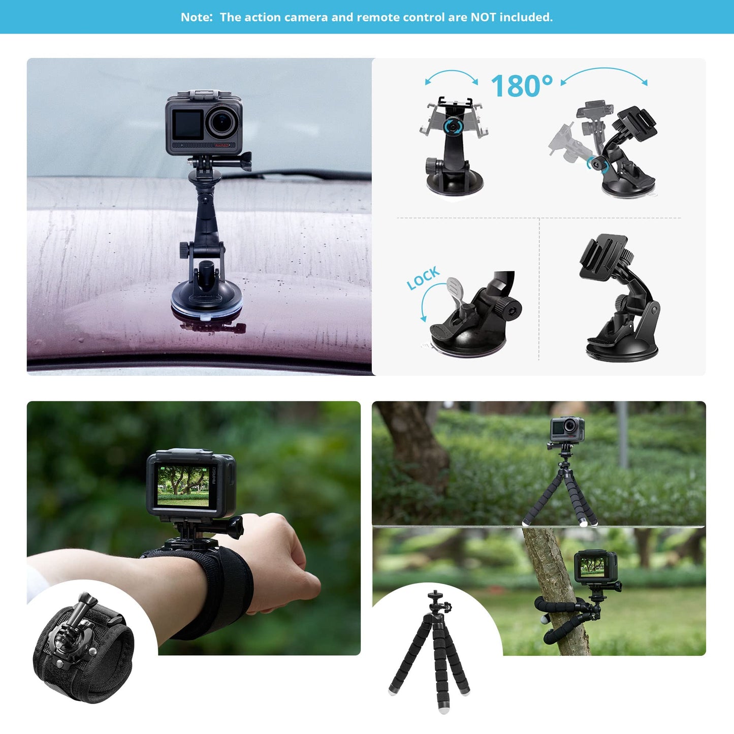 AKASO 60 in 1 Action Camera Accessories Kit Compatible with EK7000/EK7000 Pro/Brave 4/Brave 4 pro/Brave 7 LE/Brave 7/Brave 8/V50X/V50 Pro/V50 Elite/GoPro Hero 11 10 9 8 7/ DJI/Apexcam Action Cameras