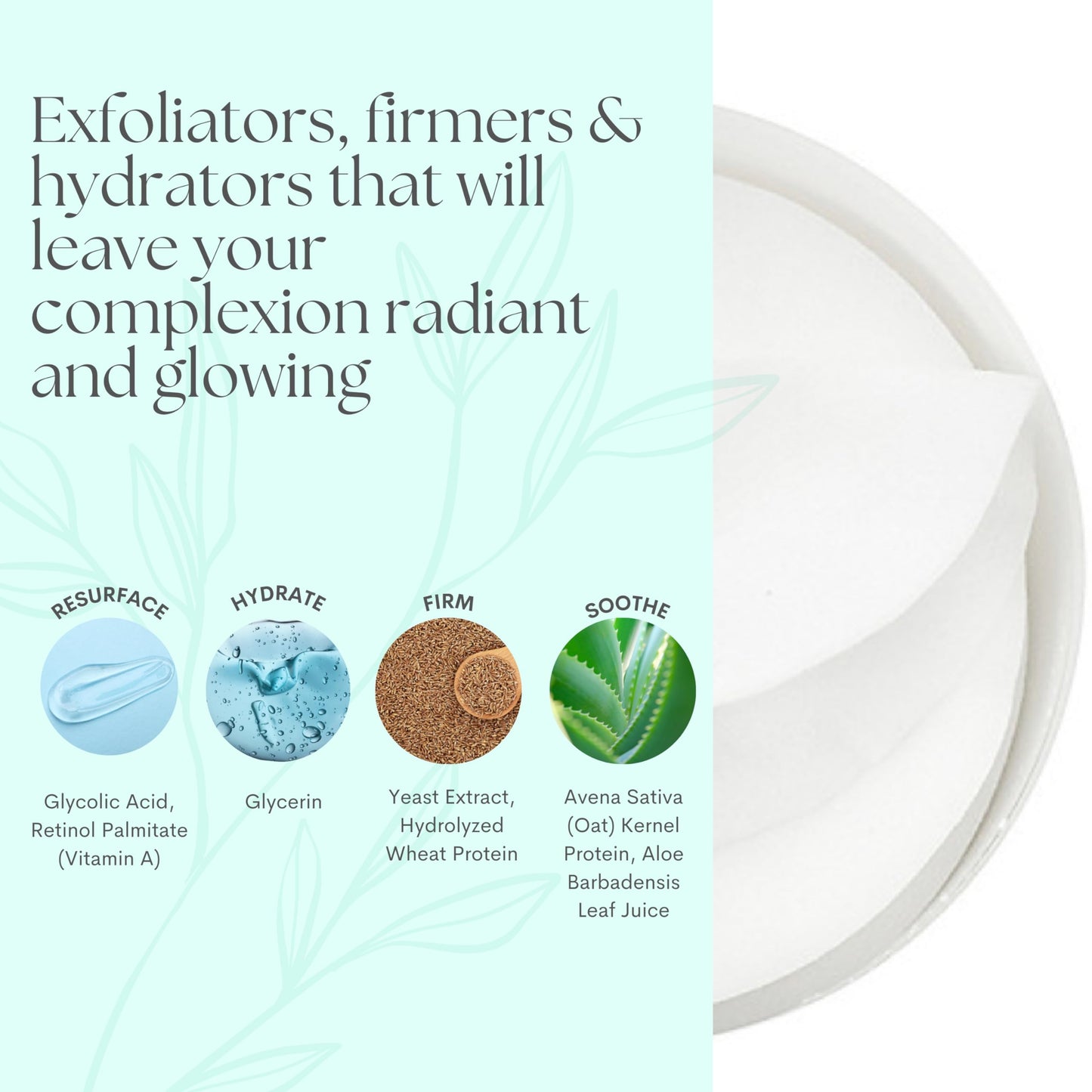 Serious Skincare - Glycolic Resurfacing Face Pads for Smoother Skin - Glycolic Acid - Exfoliates Dead Skin Cells - Pre-Soaked Cotton Pads - Vitamin E, ALoe -2 Pack (60 Pads Each)