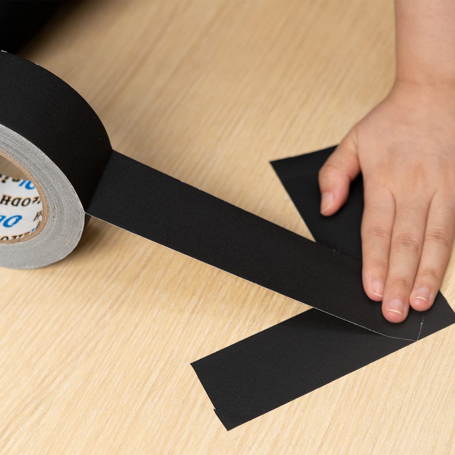 3 Inch Black Gaffers Tape -8 Roll Multi Pack Bulk -60 Yards per Roll - Easy Tear, No residue Non Reflective Gaff Tape -Waterproof Matte Cloth Gaffing Tape for Professional Photography, Filming, Stage