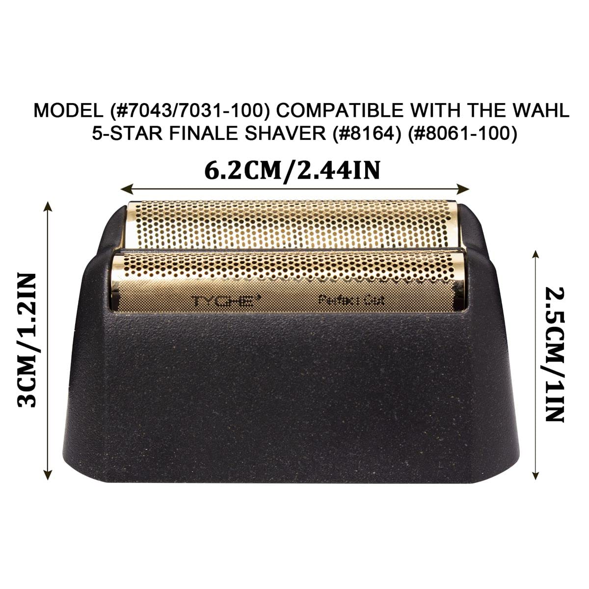 3 Pack Professional Shaver Shaper Replacement Super Close Gold Foil and Cutter Bar Assembly, Super close Shaving for Professional Barbers and Stylists,Compatible with Wahl 5
