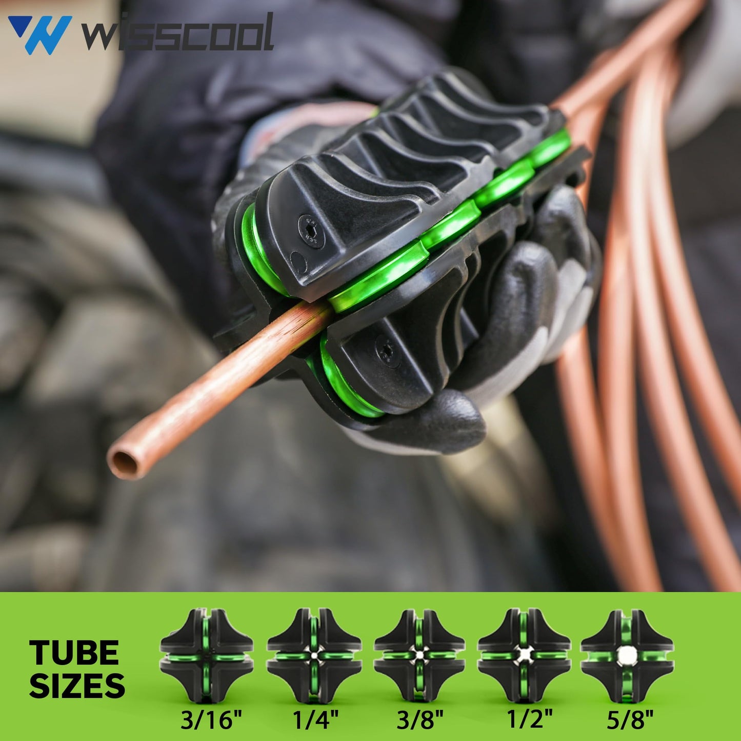 Wisscool 3/8" Tube Straightener Handheld Tubing Pipe Straightener for Steel, Stainless steel, Copper