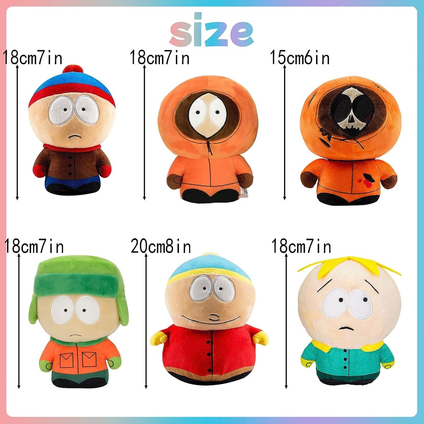 YZONU SP Anime Soft Toys, Plush Doll Cute Pillow Stuffed Animals Toy for Children Adults and Fans (6Pcs)