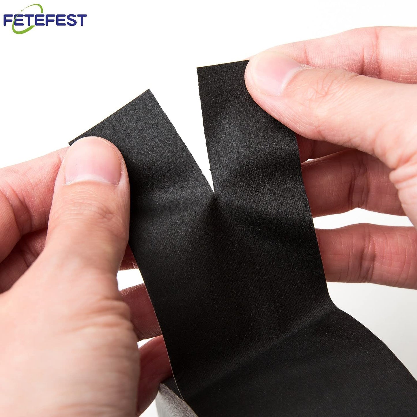 Fetefest Gaffers Tape Black 4 Pack in Bulk Heavy Duty, 2" x30Yards Each, Professional Grade Gaffer Tape, Non-Reflective No Residue Hand Tear Self-Adhesive, Multiple Purposes (Black, 4 Rolls)