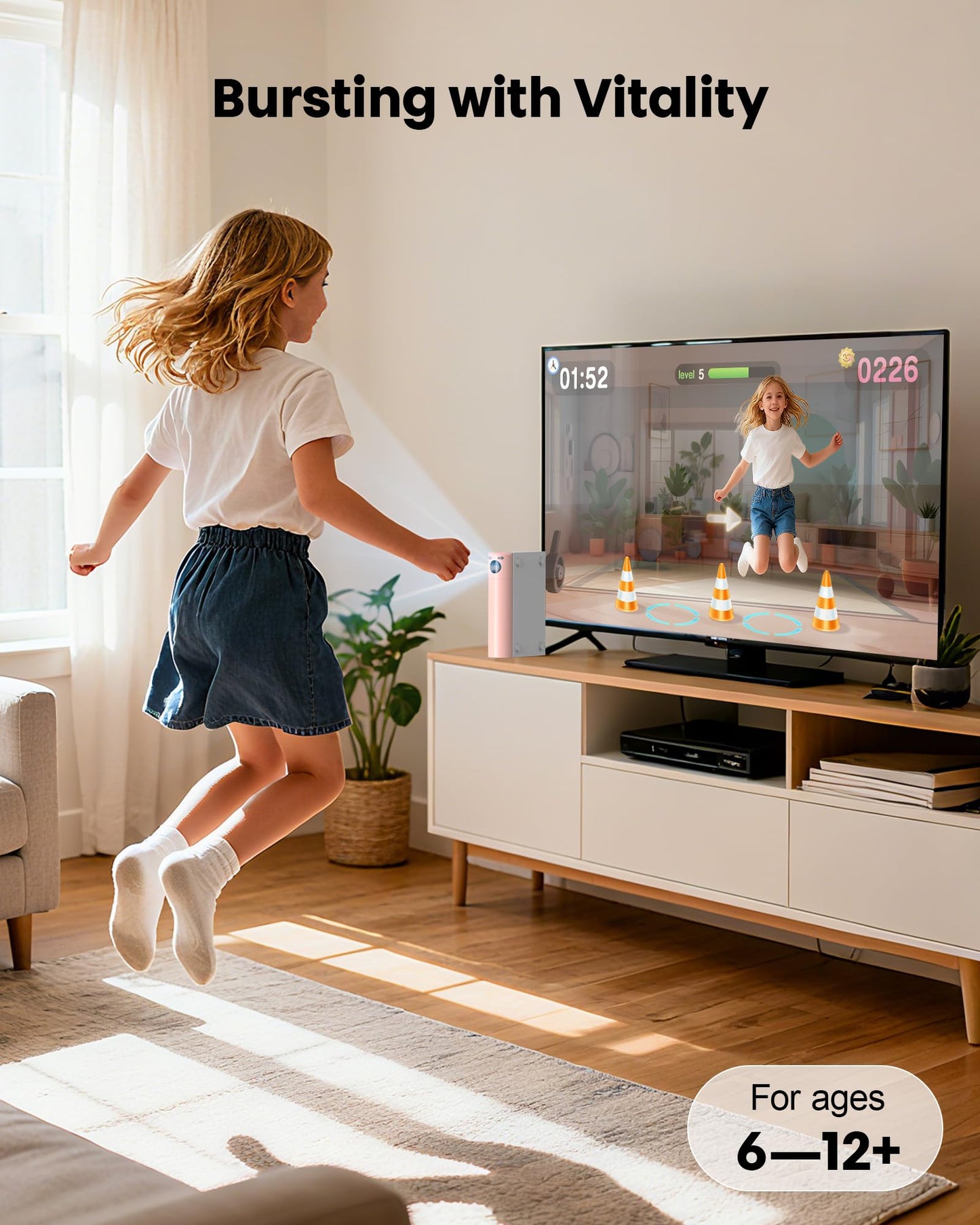 AR Motion Game Console: Indoor Entertainment System for Kids & Families - Great for Gaming Nights Parties and Playdates Birthday Gifts