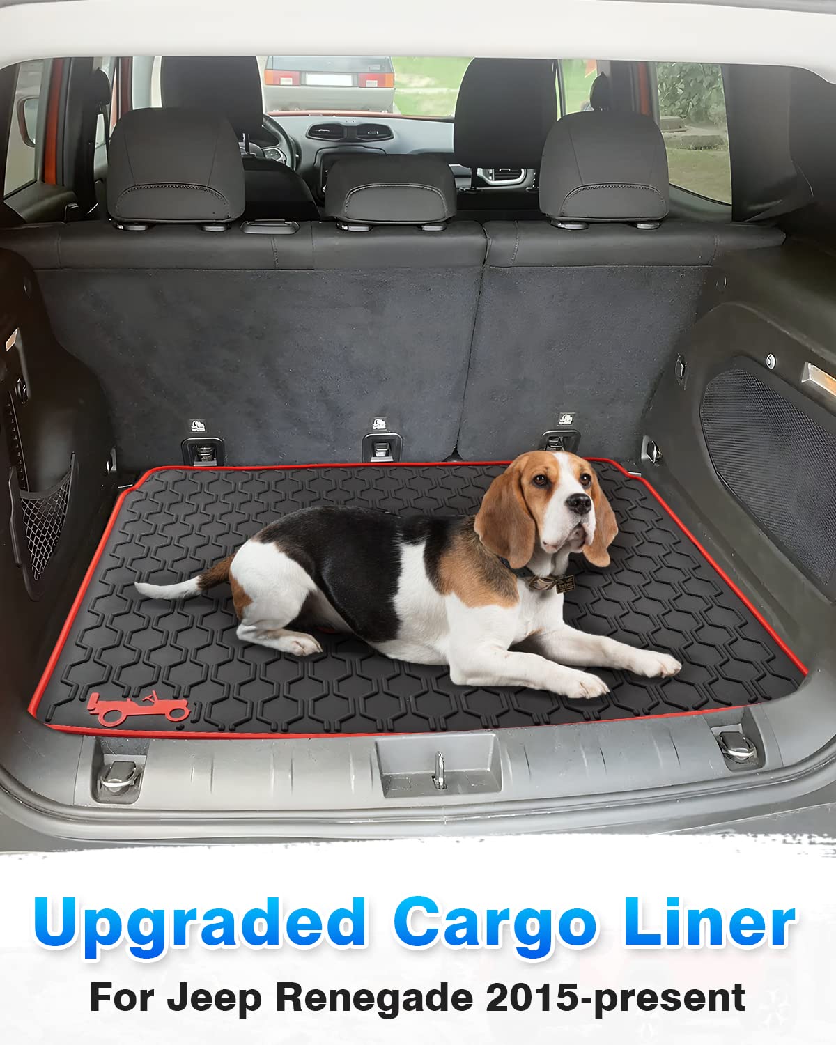 Cartist Cargo Liner Compatible with 2015-2024 Jeep Renegade Trunk Mat Car Rear Boot Liner