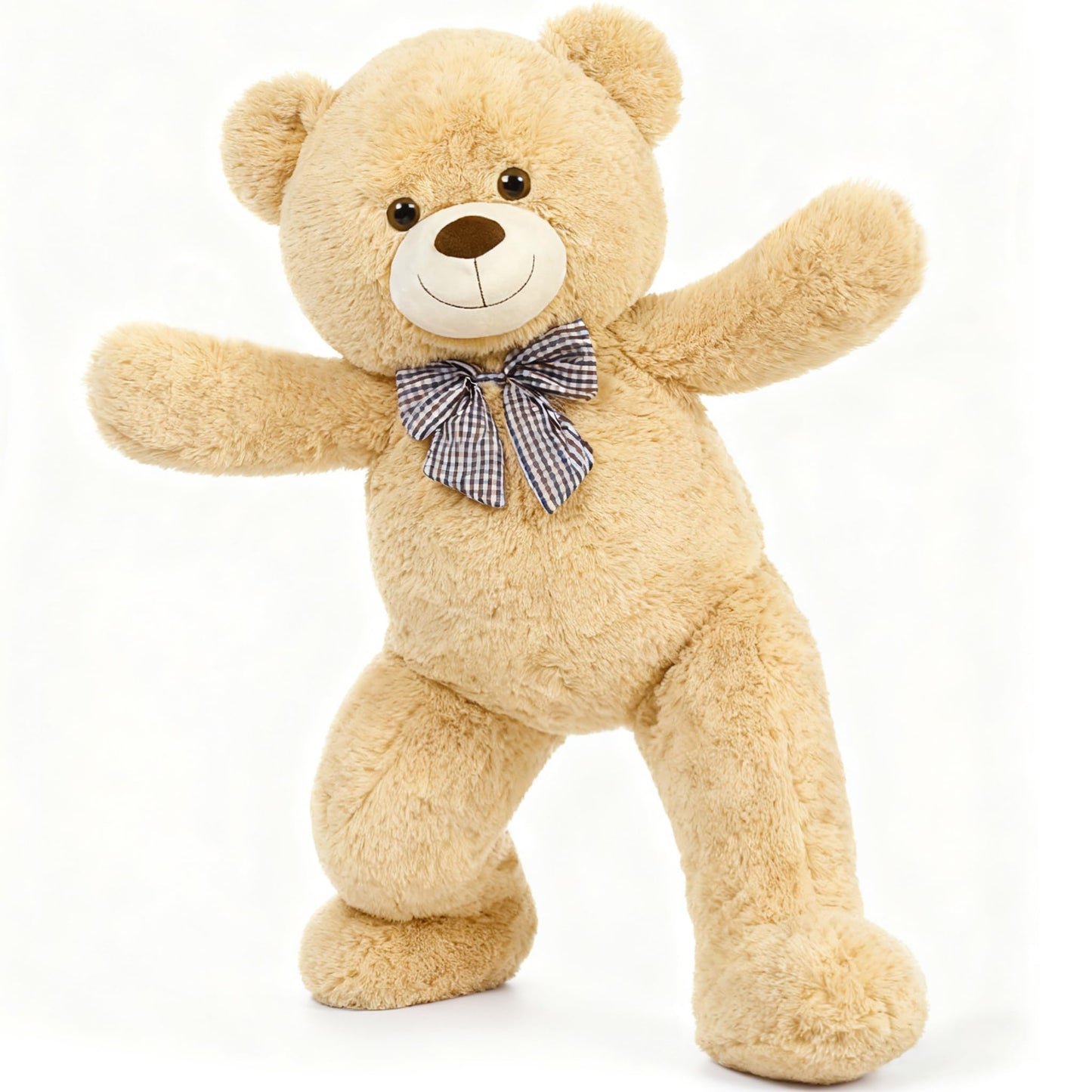 MorisMos Giant Teddy Bear Plush, Big Teddy Bear Stuffed Animals for Kids, Large Brown Bear for Girlfriend Christmas Valentine's Day, 47 Inches