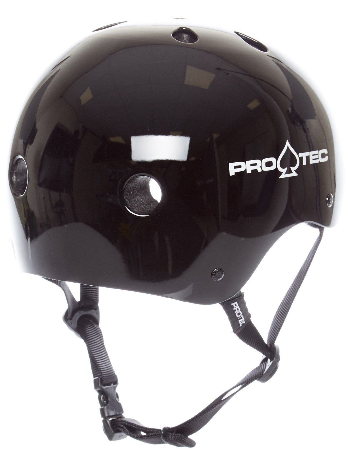 Pro-Tec Classic Certified Skateboard Helmet, Ideal for Skateboarding, Bicycling, BMX and Roller Skating, – X-Large – Black Gloss