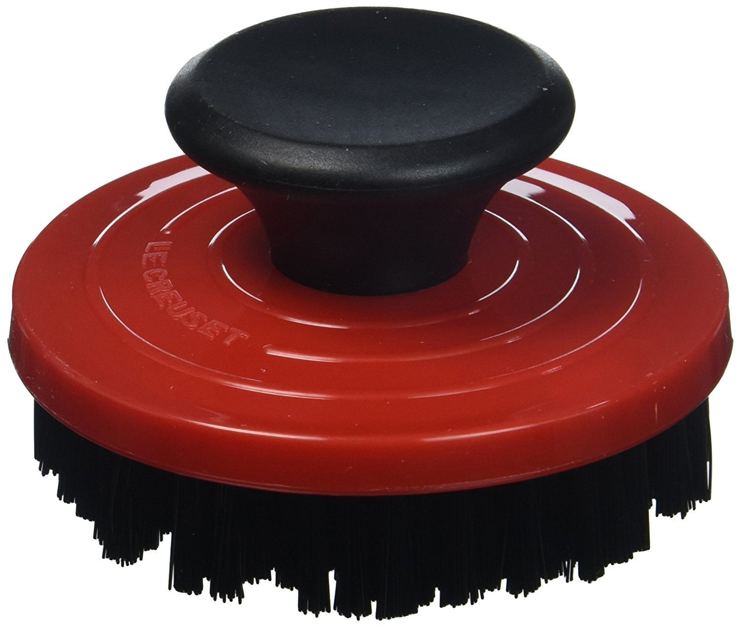 Le Creuset 2-Piece Cleaning Set, Nylon Brush Kitchen Product, 3.25", Cerise with Enameled Cast Iron 8.45 fl. oz. Cookware Cleaner