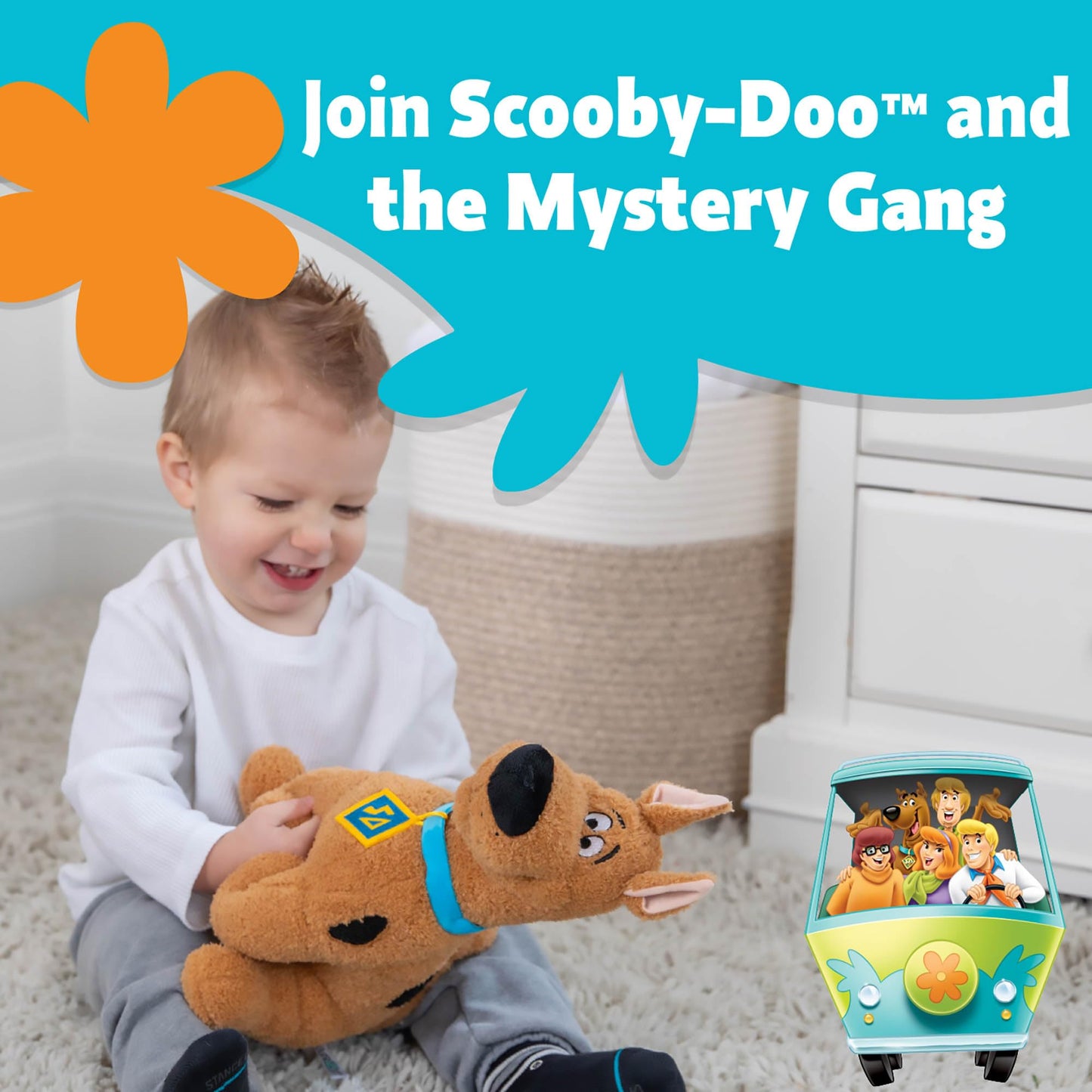 KIDS PREFERRED Warner Bros. Scooby-Doo Cuteeze Extra Soft Plush Stuffed Animal Toy for Baby and Toddler Boys and Girls – 13 Inch Size