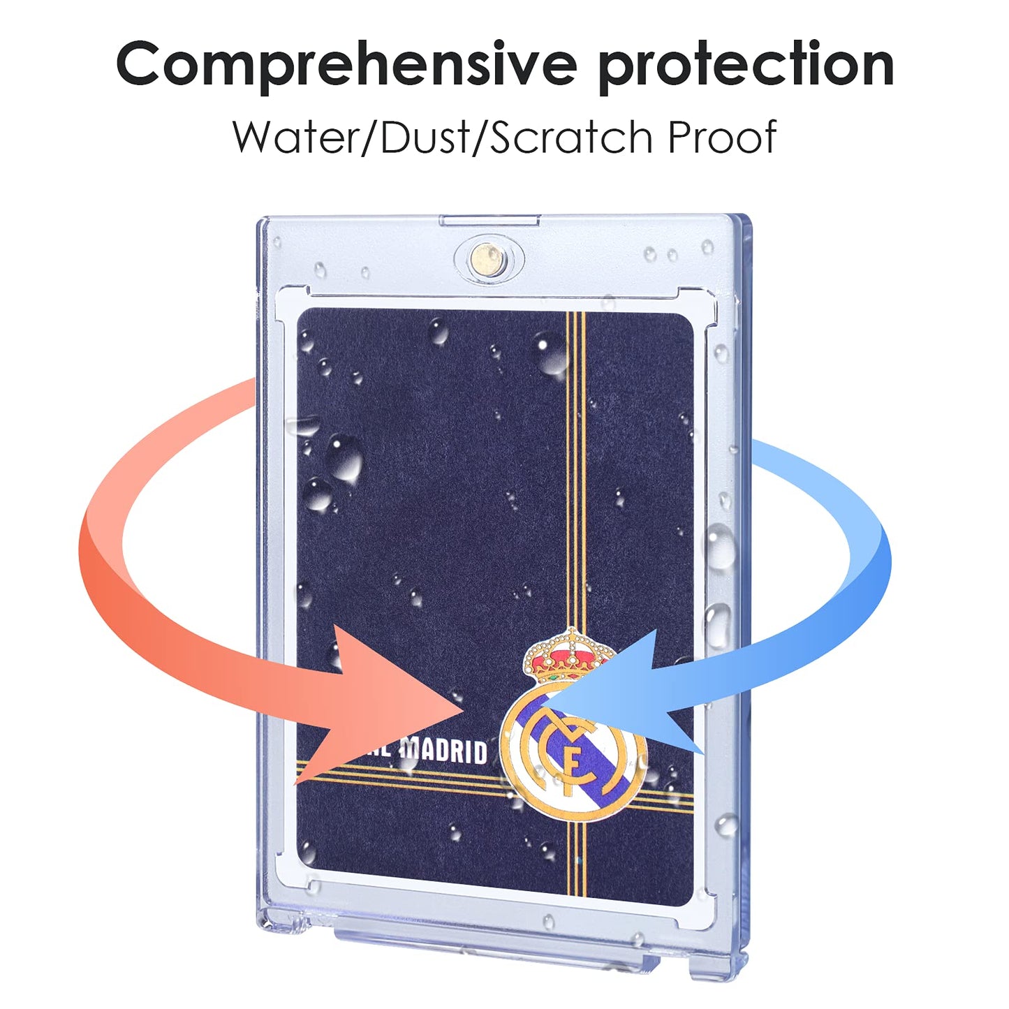 50ct Magnetic Card Holders Cases, 35pt Baseball Cards Protectors Fit for Sports Cards, Game Cards, Standard Cards Storage and Display