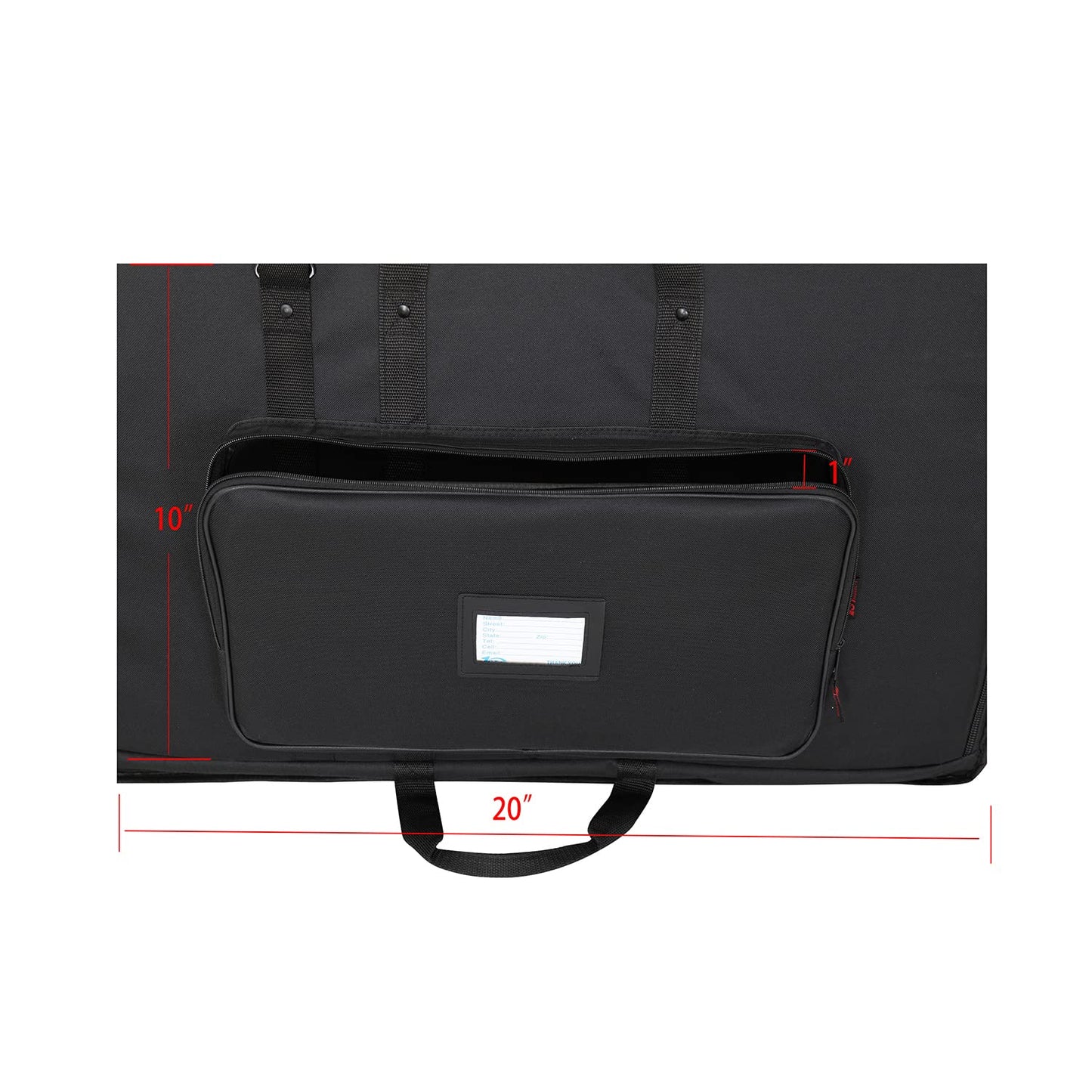 1st Place Products Foldable Padded Nylon Tote Carrying Case -Transport LCD Screens, Computers, Monitors & TVs Between 27" - 32" - Water Resistant - Shoulder Strap & Handle Options - Premium Quality