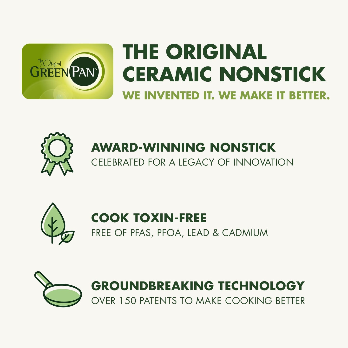 GreenPan Dover 8” & 10” 2 Piece Frying Pan Skillet Set, Non-Toxic PFAS-Free Ceramic Nonstick Coating, Sear Saute Fry Egg Omlete, Dishwasher & Oven Safe, Stay Cool Handle, Easy Pour Rims, Pastel Green