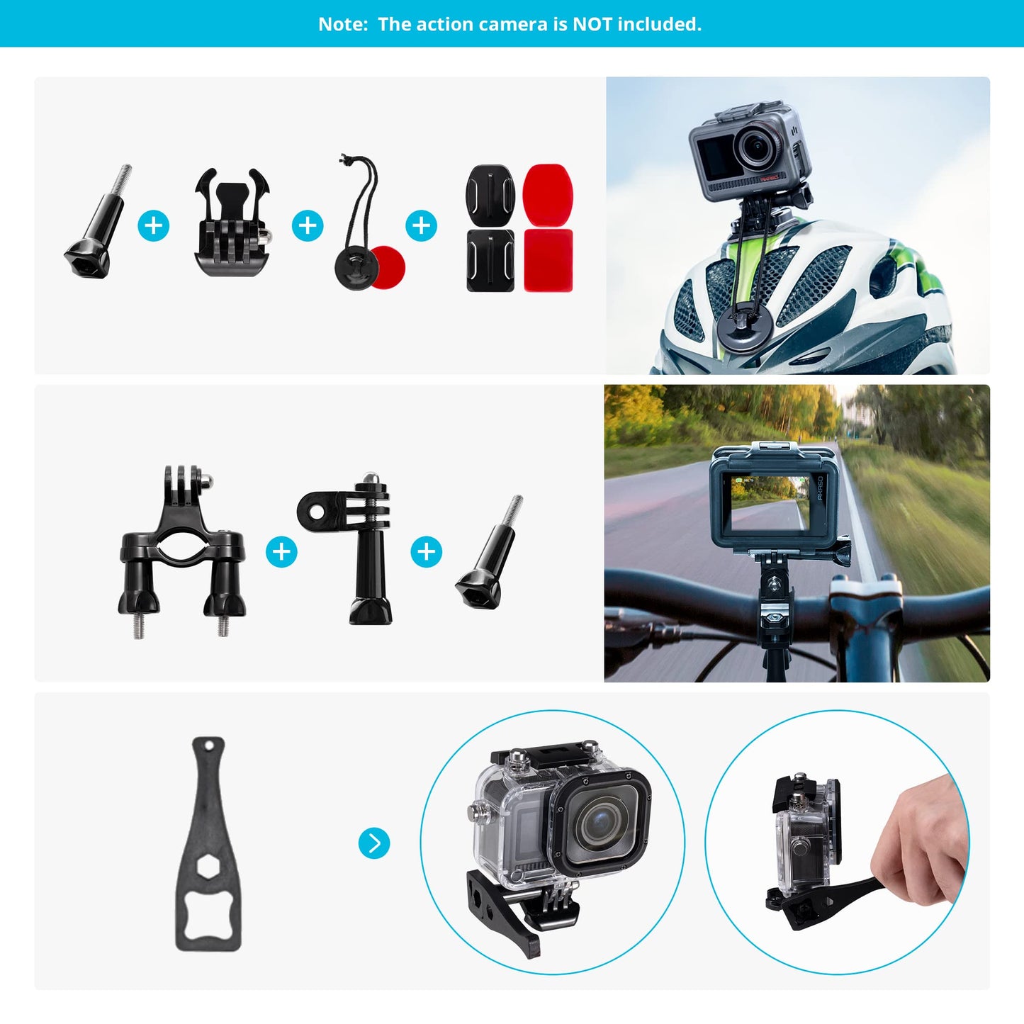 AKASO 60 in 1 Action Camera Accessories Kit Compatible with EK7000/EK7000 Pro/Brave 4/Brave 4 pro/Brave 7 LE/Brave 7/Brave 8/V50X/V50 Pro/V50 Elite/GoPro Hero 11 10 9 8 7/ DJI/Apexcam Action Cameras