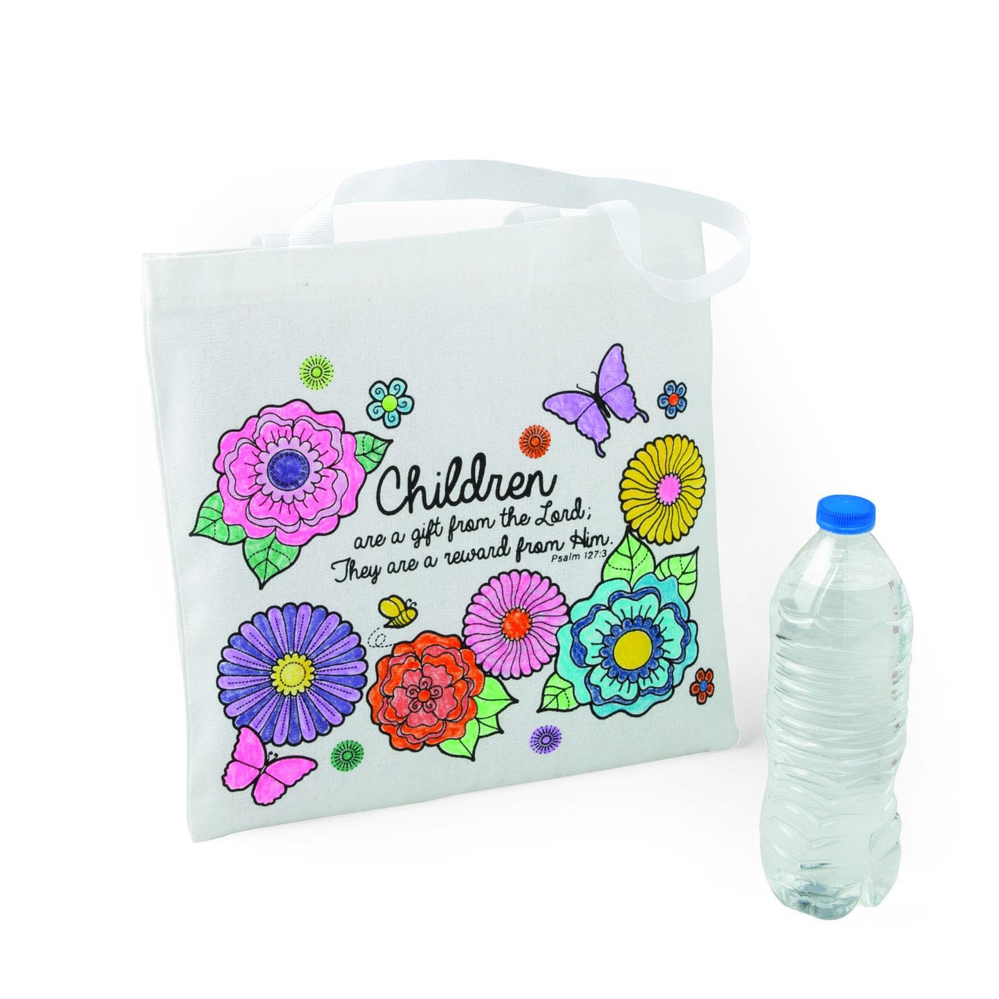 Fun Express DIY Religious Mother's Tote Bags (Set of 12) DIY Craft Kits Kids
