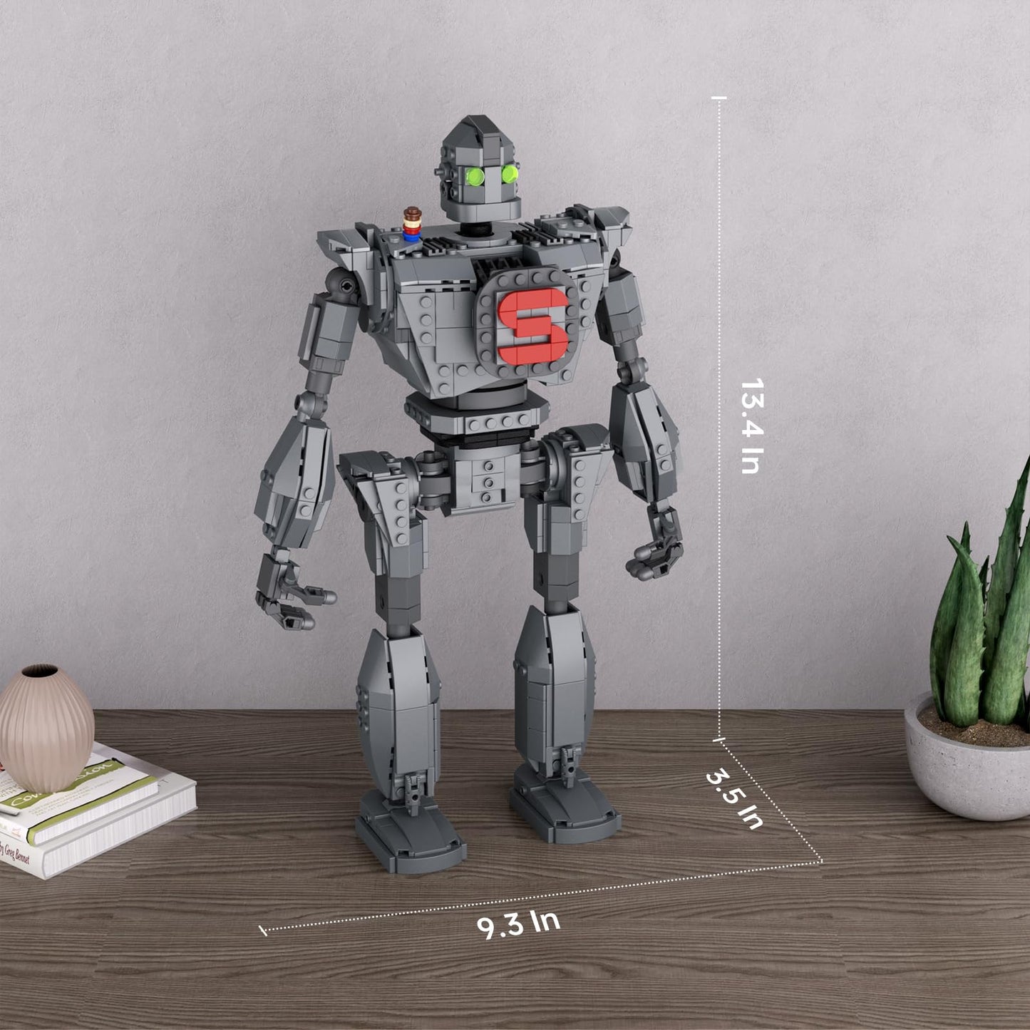 Iron Robot Building Set, Robot Building Toys Compatible with Lego, Classic Movie Collectibles and Retro Iron Robot Toy, Great Birthday Gifts for Boys and Girls Aged 8+(883PCS)