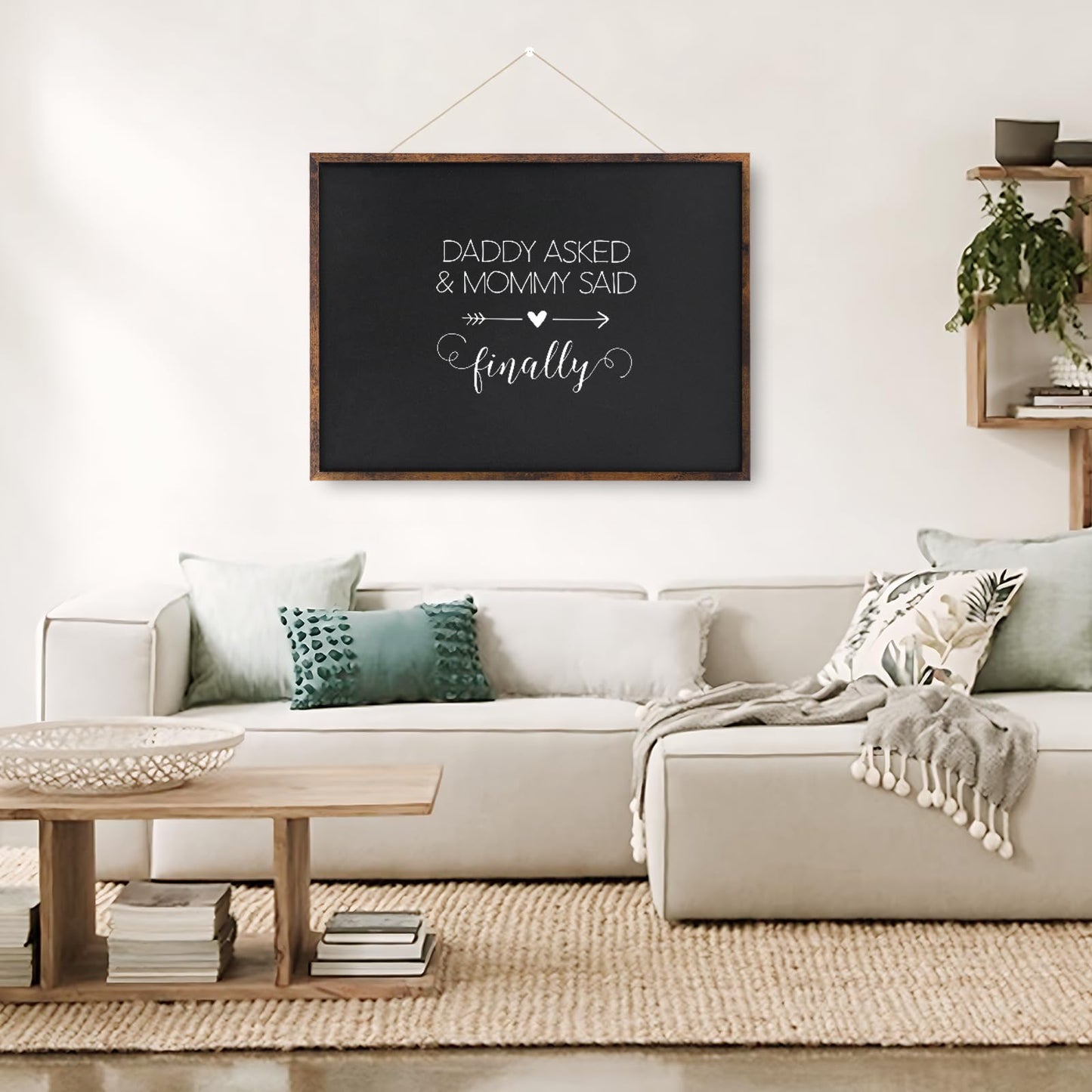 JEFURE Magnetic Chalkboard, 20x30 Inches Blackboard for Wall, Black Dry Erase Board for School, Office, Home, Bar and Restaurant Menu