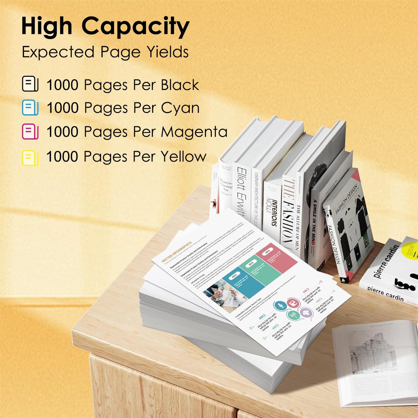 822xl Remanufactured Replacement for Epson 822XL Ink Cartridges Combo Pack 822 XL with Workforce Pro WF-3820, WF-3823, WF-4820, WF-4830, WF-4833, WF-4834 Printer (2 Black, Cyan, Yellow, Magenta)