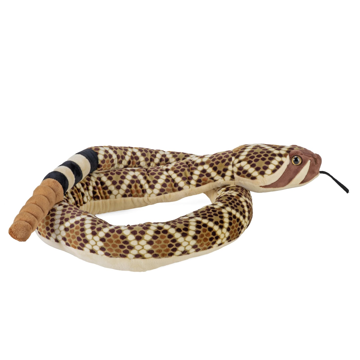 Wild Republic Snake Plush, Stuffed Animal, Plush Toy, Gifts for Kids, Western Diamondback, 70 Inches