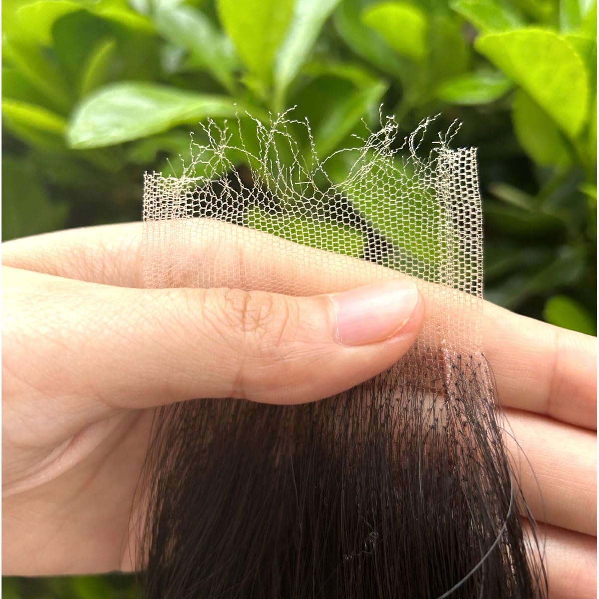 Mnador 2x6 SKINLIKE Real HD Lace Closure Deep Parting Straight Human Hair 0.095mm Ultra-thin hd lace Closure Tiny knots Brazilian Virgin Human Hair Closure pre plucked with Natural Hairline, 16inch