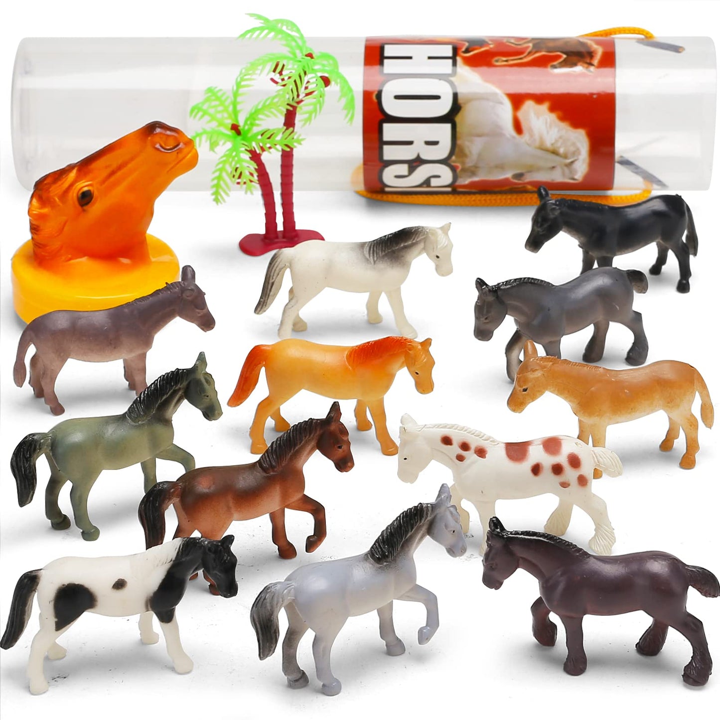 95 Pcs Small Animal Toys, Assorted Mini Ocean, Zoo, Farm, Dinosaur, Insect, Dog and Horse Figure, Little Plastic Animals Figurine for Easter, Sensory Bin Stuffers, Birthday Gifts, Kid 3-5