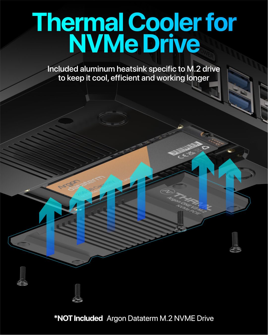 Argon ONE V3 M.2 NVME PCIE Case for Raspberry Pi 5