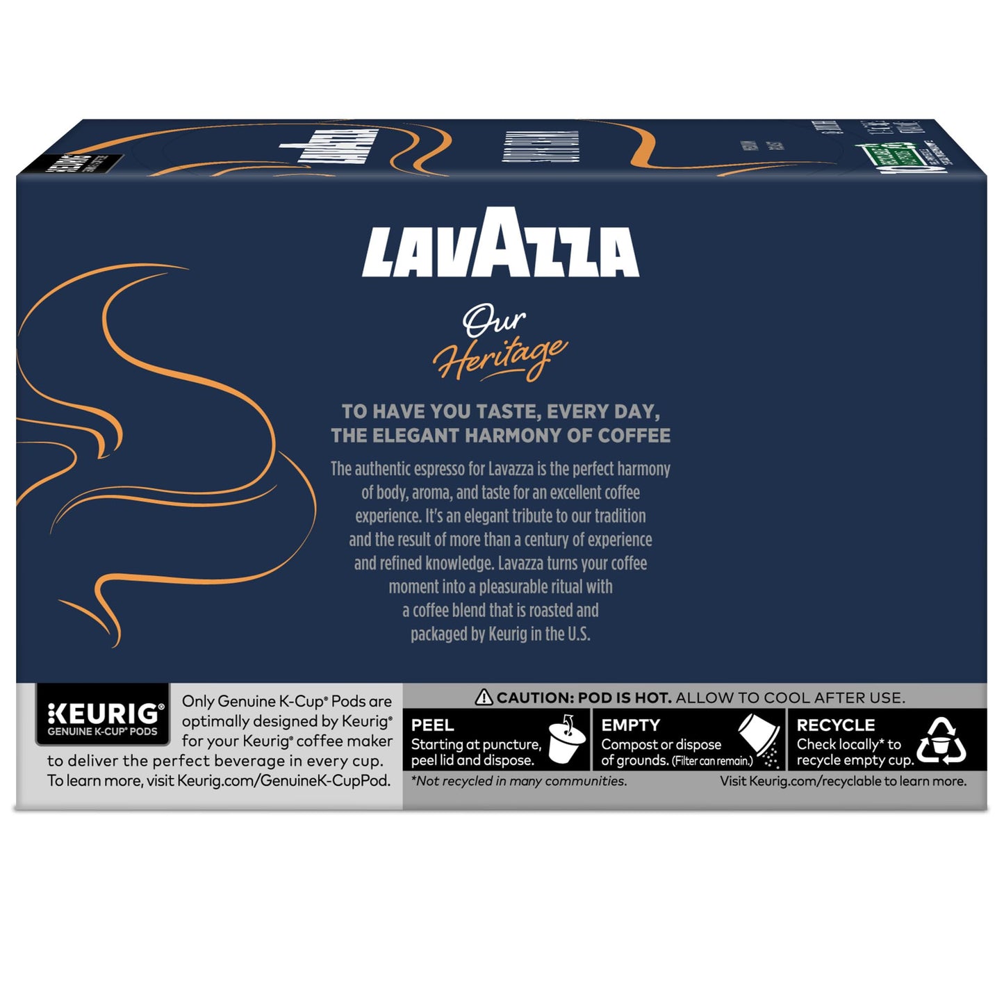 Lavazza Super Crema, Single Serve Keurig K-Cup Pods, Medium Espresso Roast Coffee, 60 Count (6 Packs of 10)