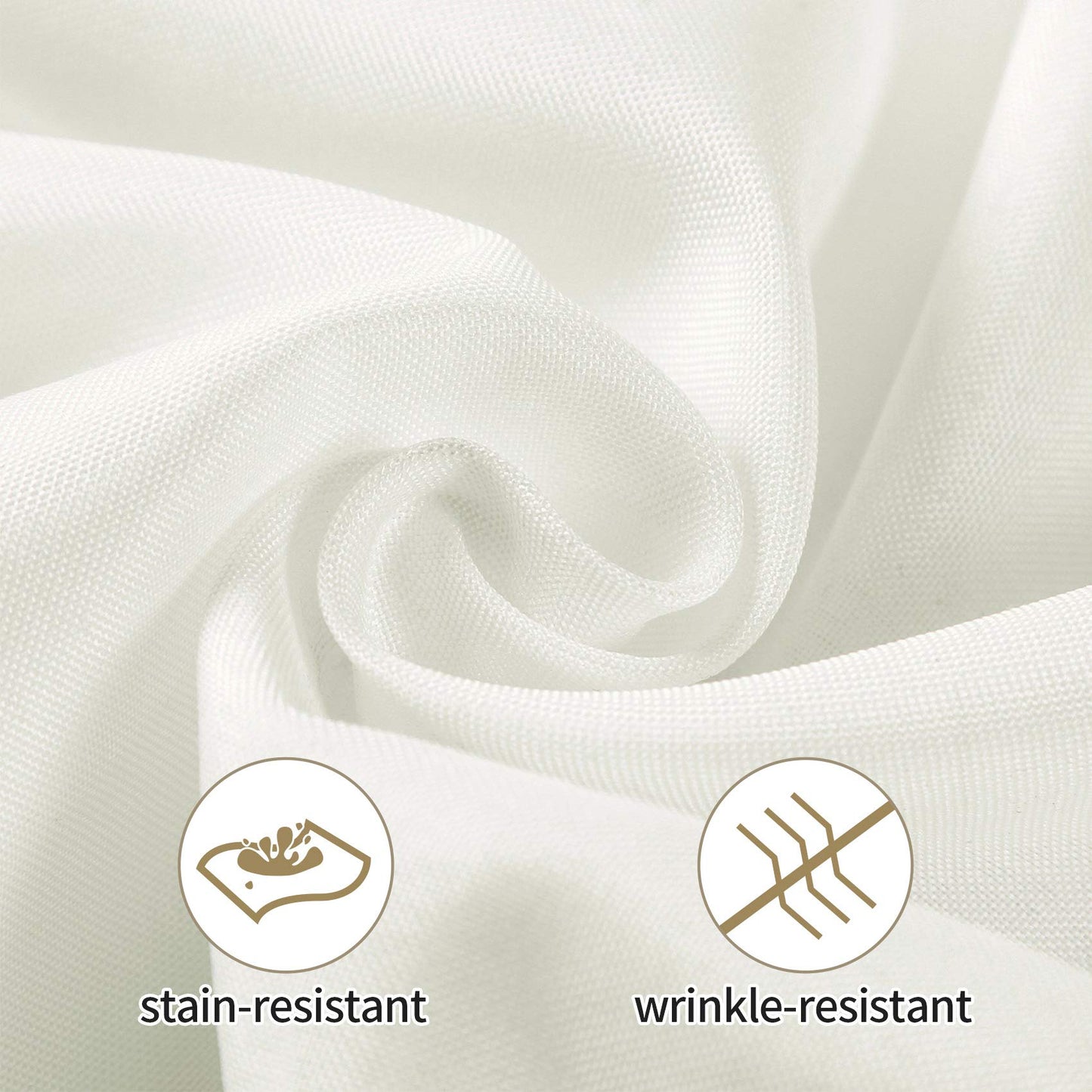 50pcs Polyester Cloth Napkins - 20 x 20 inch Ivory Dinner Washable Napkins with Hemmed Edges for Restaurant/Wedding/Hotel(50,Ivory)