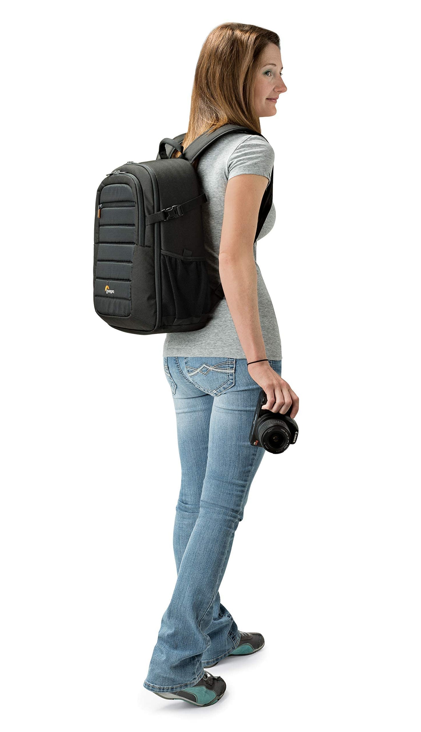 LowePro Tahoe BP 150. Lightweight Compact Camera Backpack for Cameras (Black)., Medium