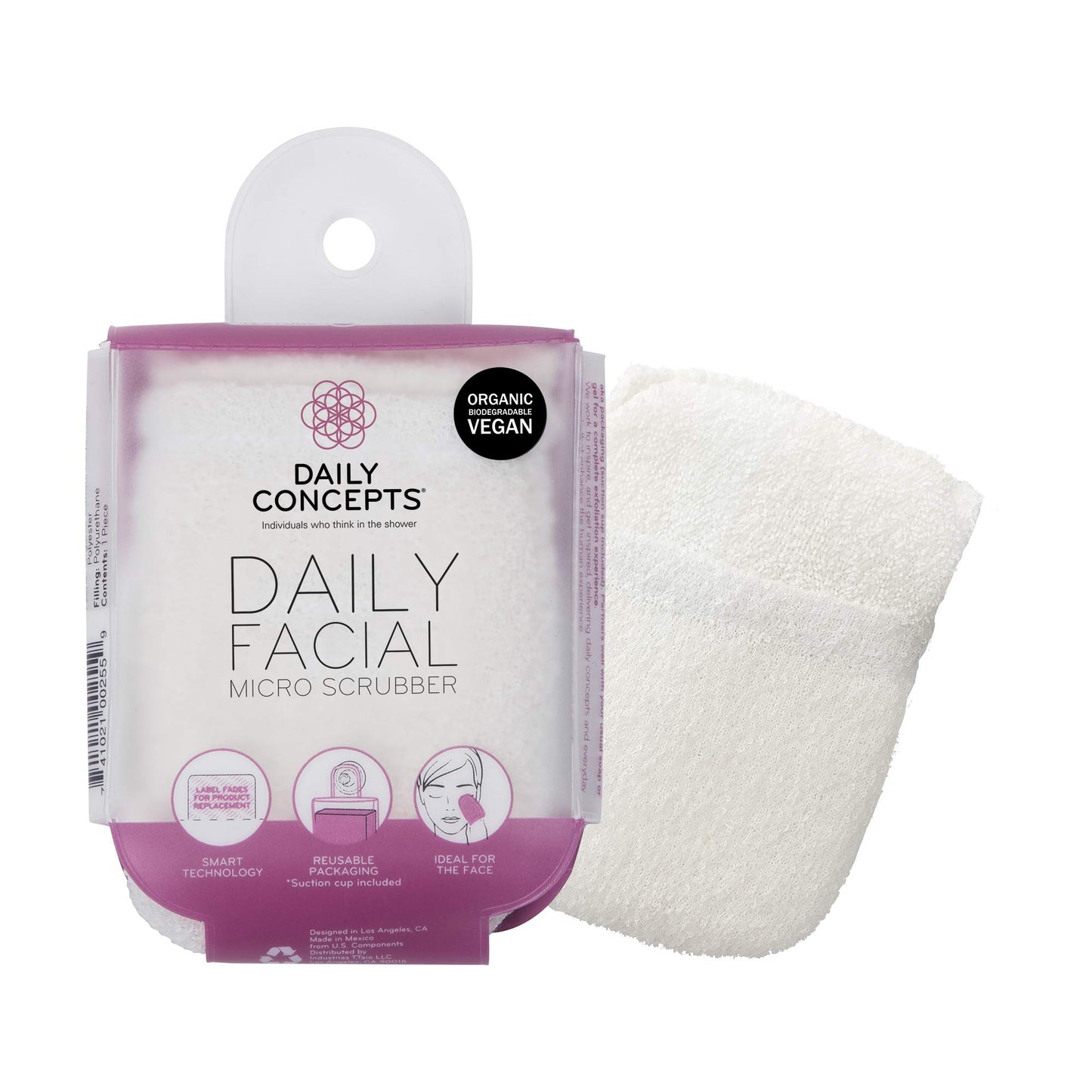 DAILY CONCEPTS Daily Facial Micro Scrubber, 6 Count