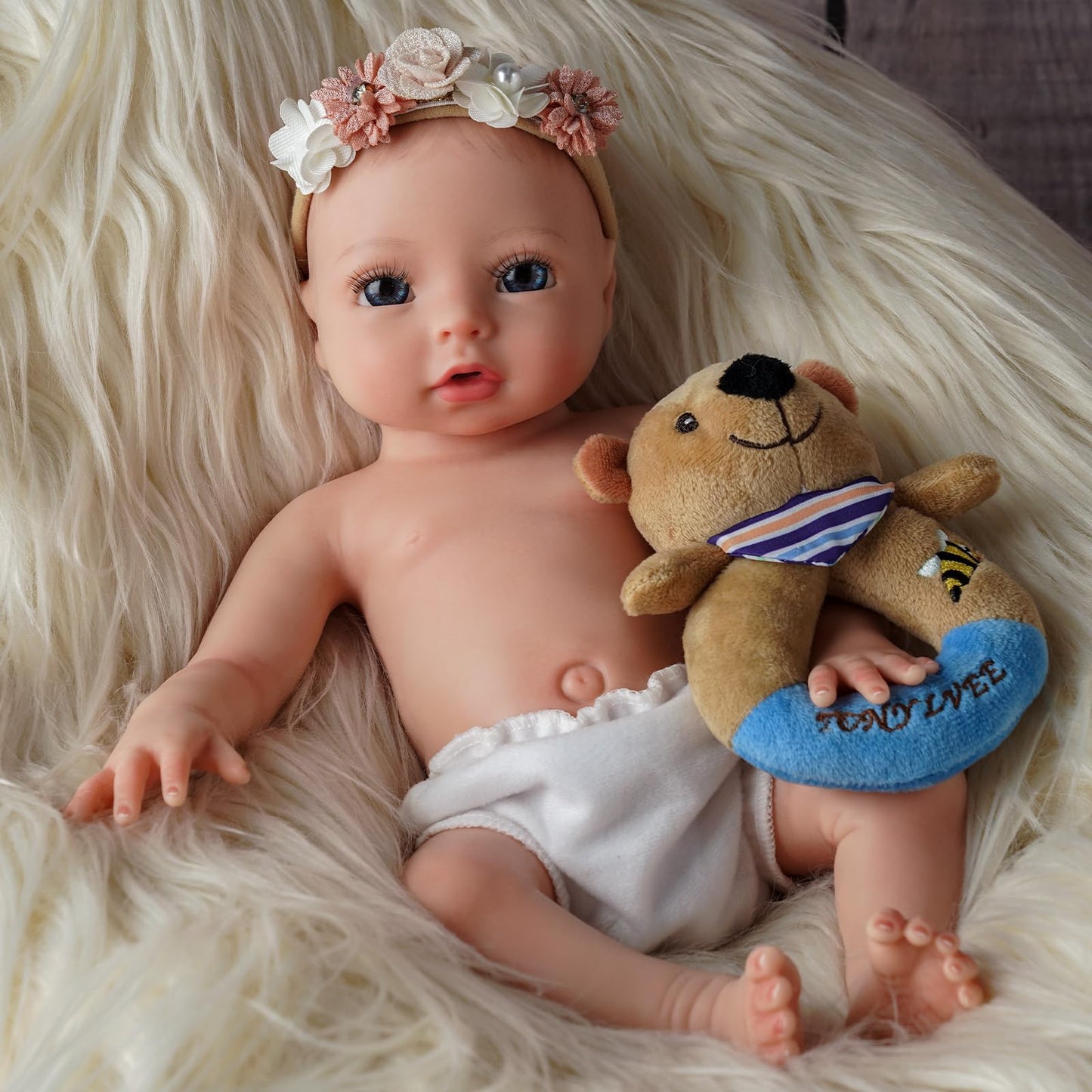 16 Inch Silicone Reborn Baby Dolls Full Body - Soft Silicone Baby Doll, Real Life Baby Dolls Girl with Bottle, Plush Toy, Birth Certificate - Best Gift for Kids Ages 3+