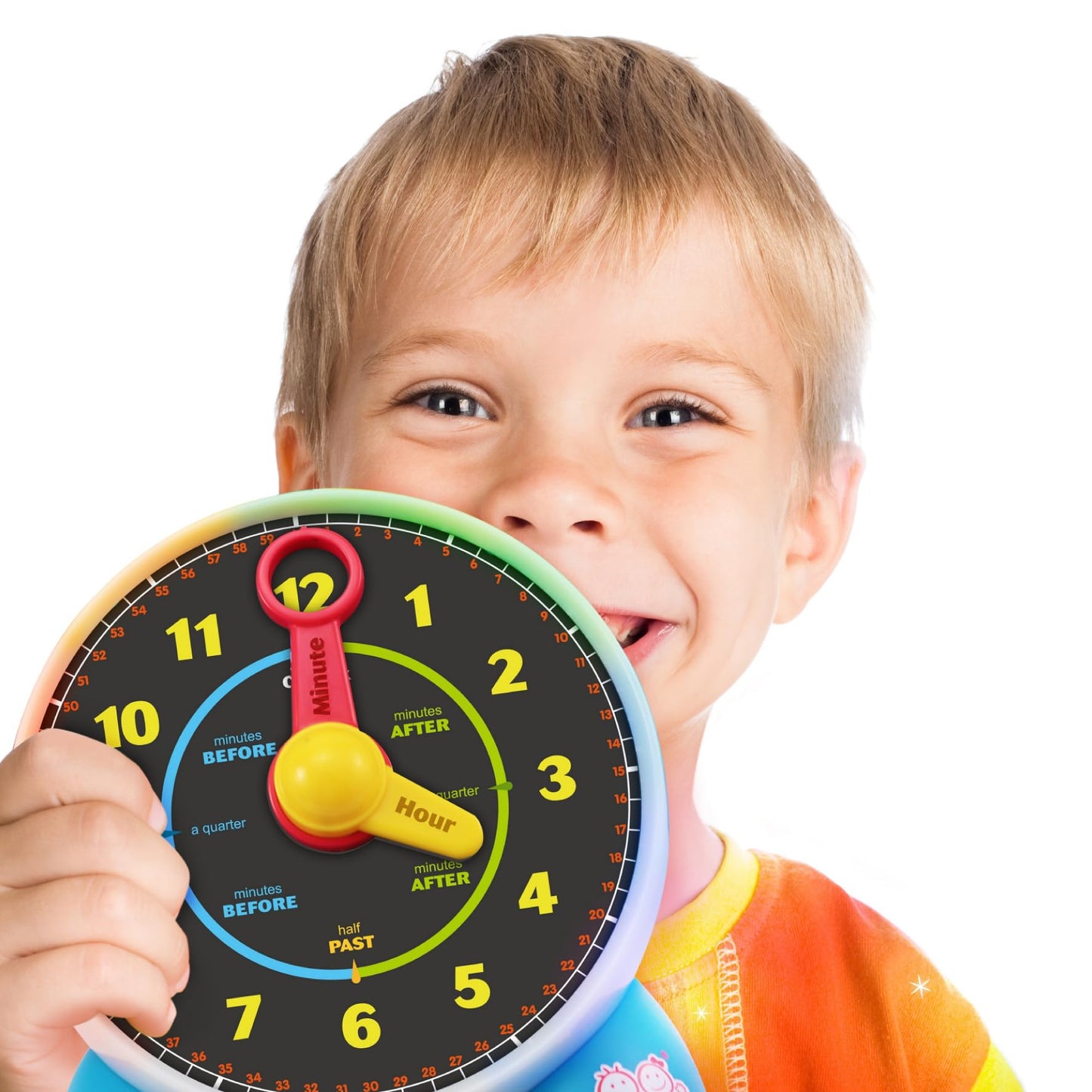 BEST LEARNING Learning Clock - Educational Talking Learn to Tell Time Light-Up Toy with Quiz and Sleep Mode Lullaby Music for Toddlers & Kids Ages 3 to 6 Years Old