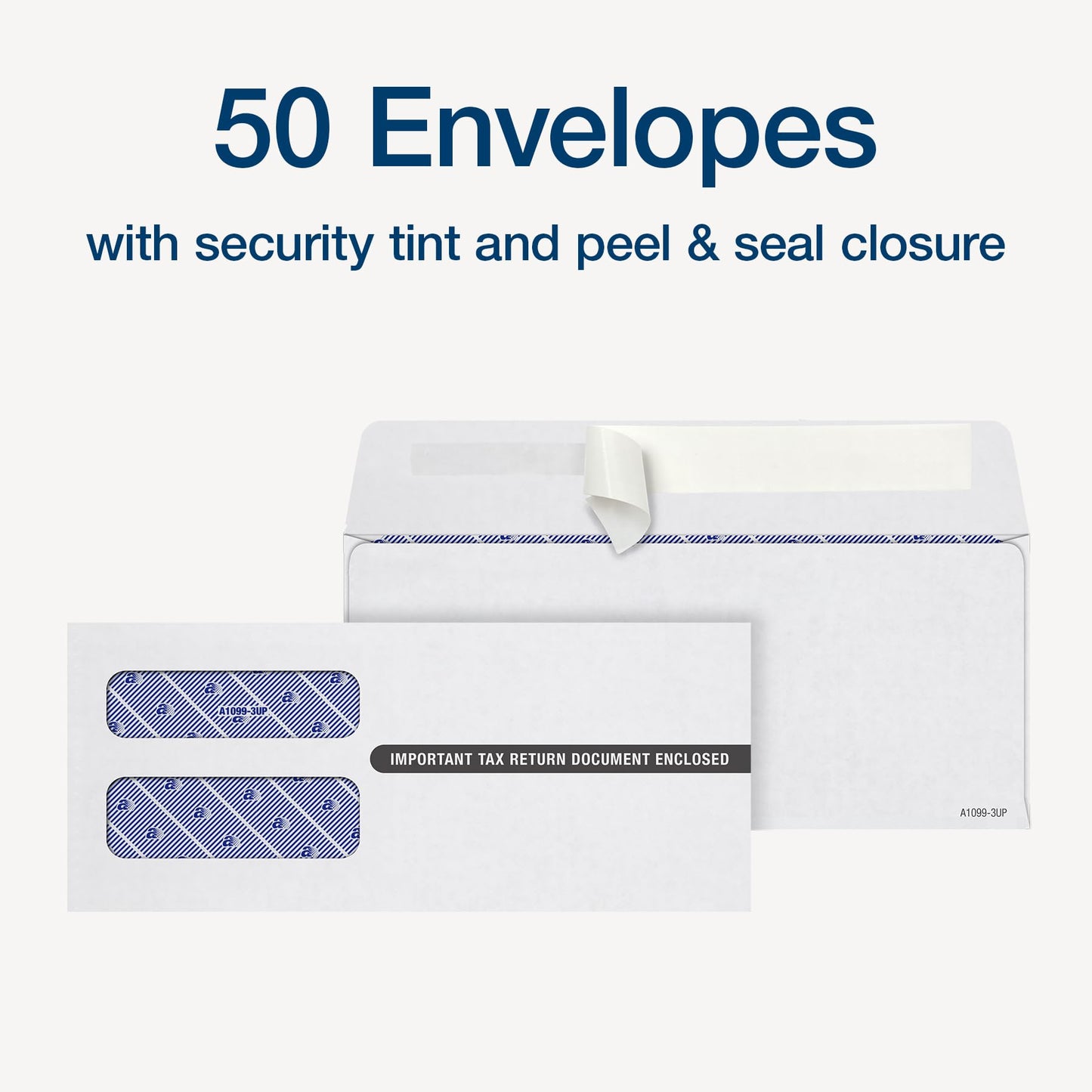 Adams 2024 1099 NEC Tax Forms Kit for 50 Recipients, 3-Part 1099 Forms, 6 1096 Forms, Self Seal Envelopes, Access to Adams Tax Forms Helper (1009315)