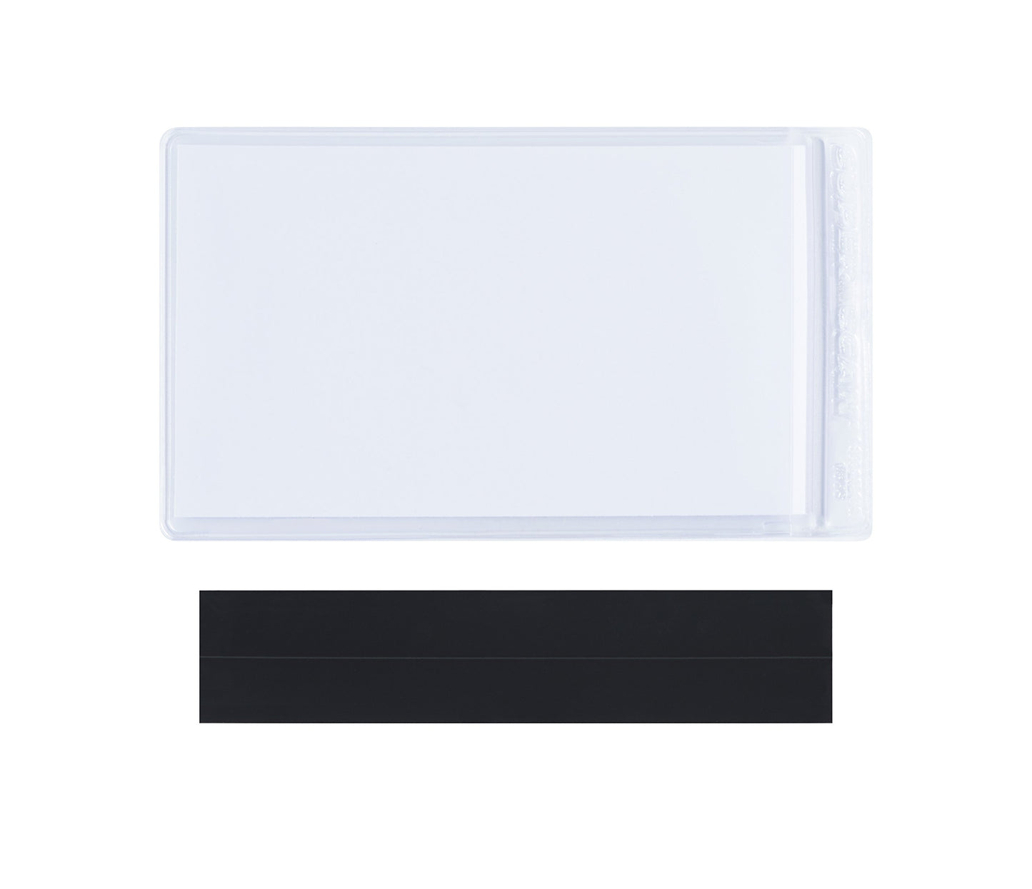 Superscan LH141 Plastic Magnetic Label Holder Envelope with Matte Finish, 5" Length x 3" Width, Clear (Case of 50)