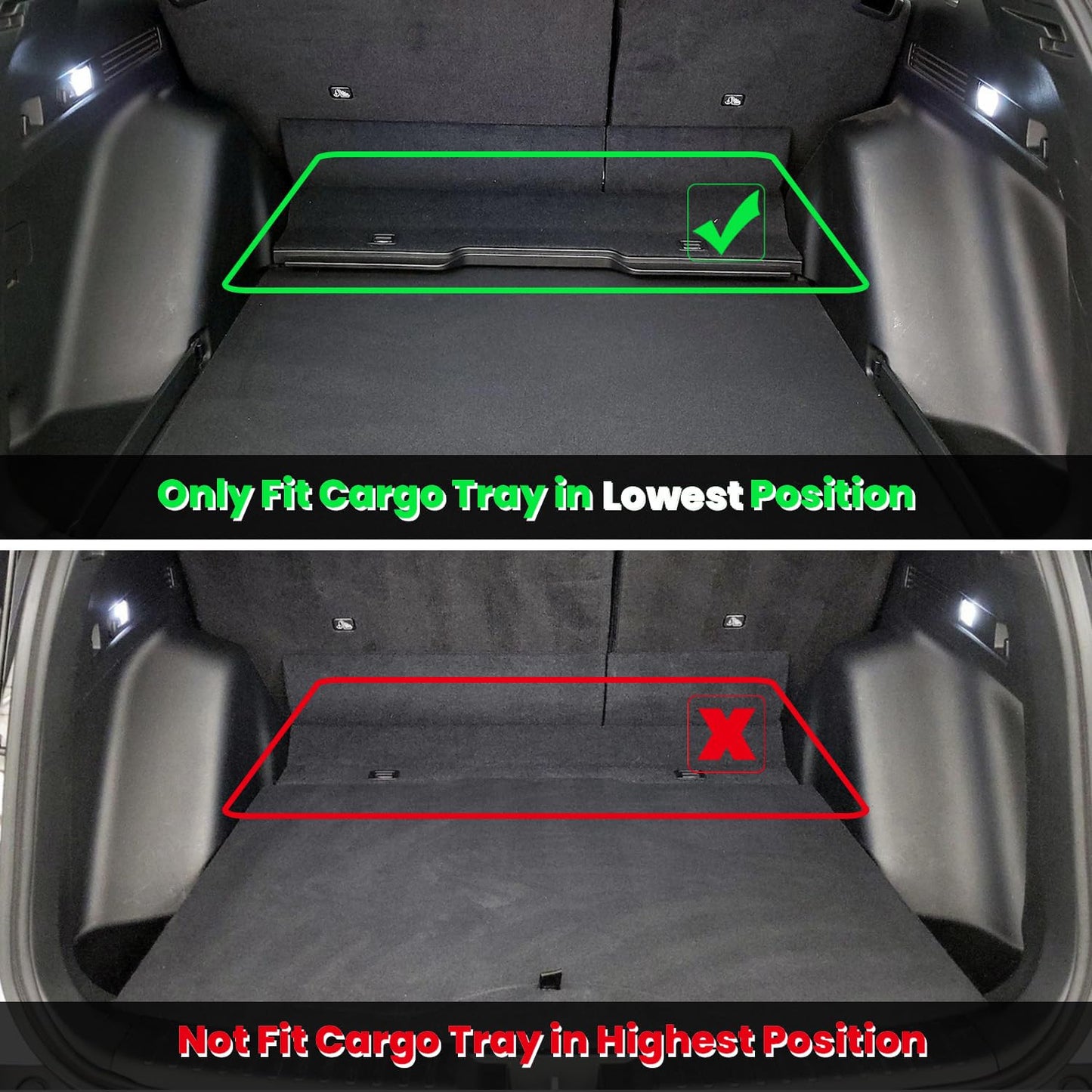 HAFIDI® Cargo Liner for 2023 2024 2025 2026 Honda CR-V (Fit for CRV Fuel Models, Cargo Pallet Lower Layer) (Not fit CRV Hybrid Models) All Weather TPE Car Trunk Mat Custom Accessories - Black