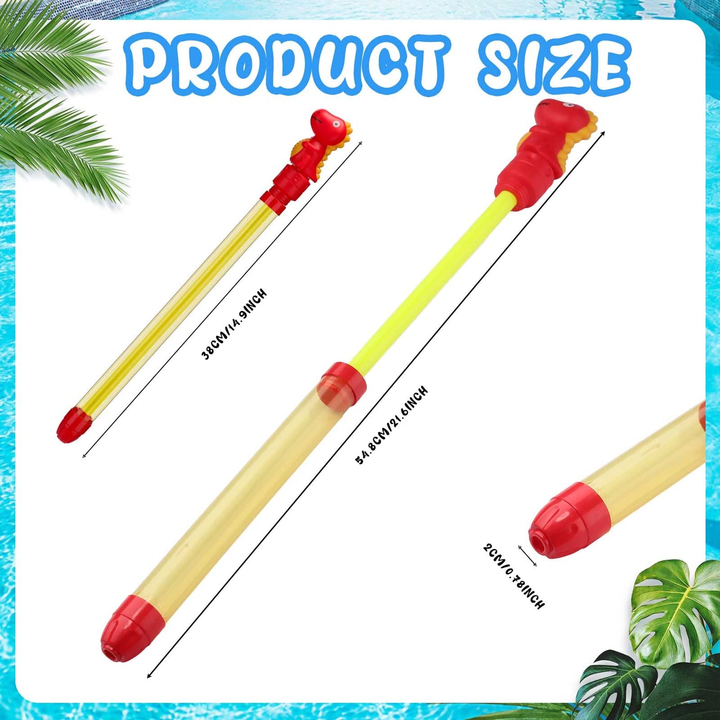 Leyndo 26 Pcs Water Guns Bulk 14.9'' Summer Water Guns Water Squirter Water Fighting Play Toys for Kids Summer Outdoor Swimming Pool Backyard Water Game (Lovely Style)