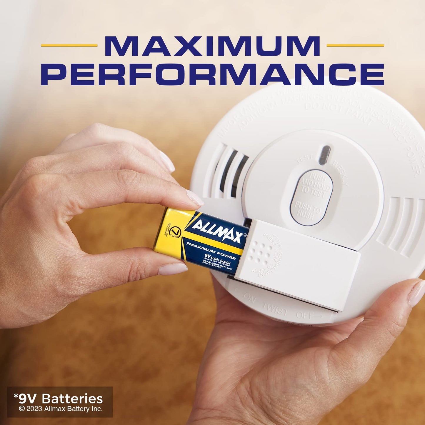 Allmax 9V Maximum Power Alkaline Batteries (48 Count) – Ultra Long-Lasting, 7-Year Shelf Life, Leakproof Design, Superior Performance