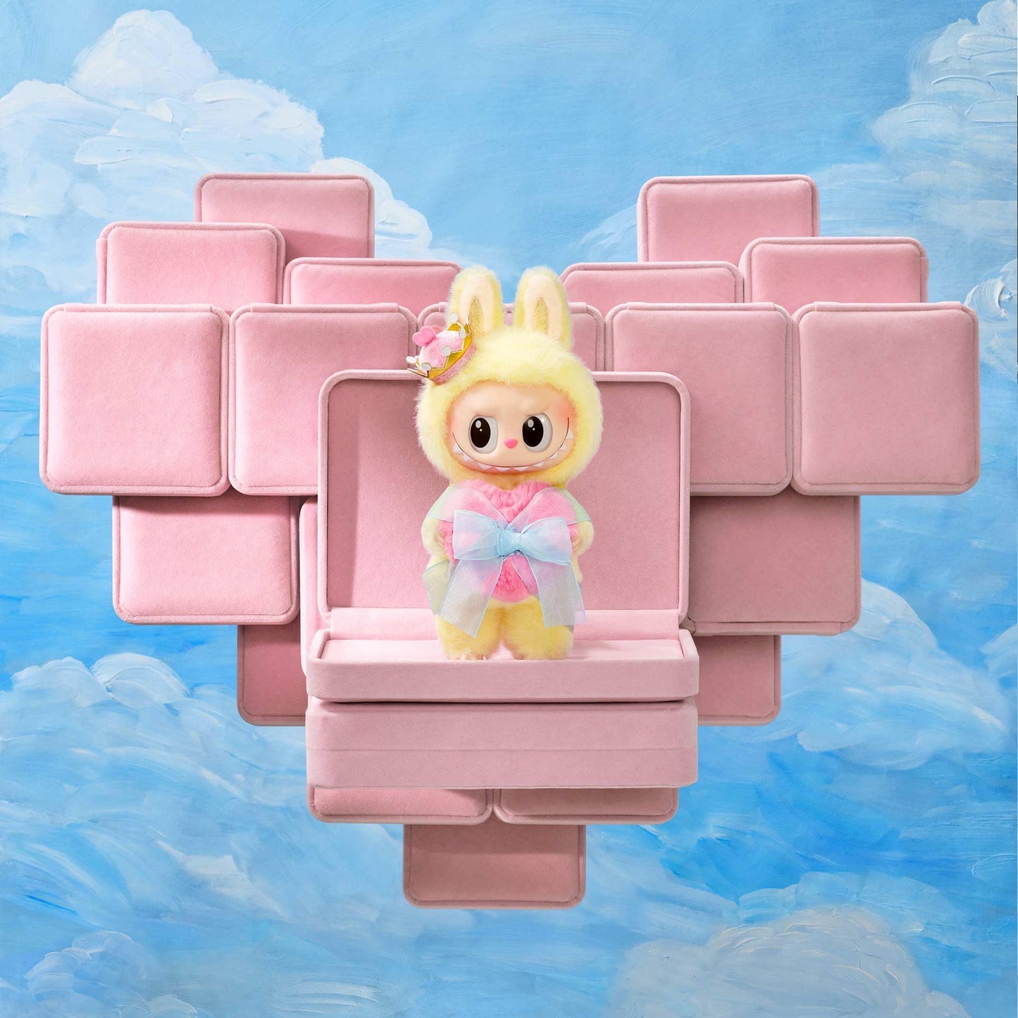 POP MART The Monsters Let's Checkmate Series-Vinyl Plush Hanging Card, LABUBU Toys for Modern Home Decor, Collectible Toy Set for Desk Accessories, 1PC