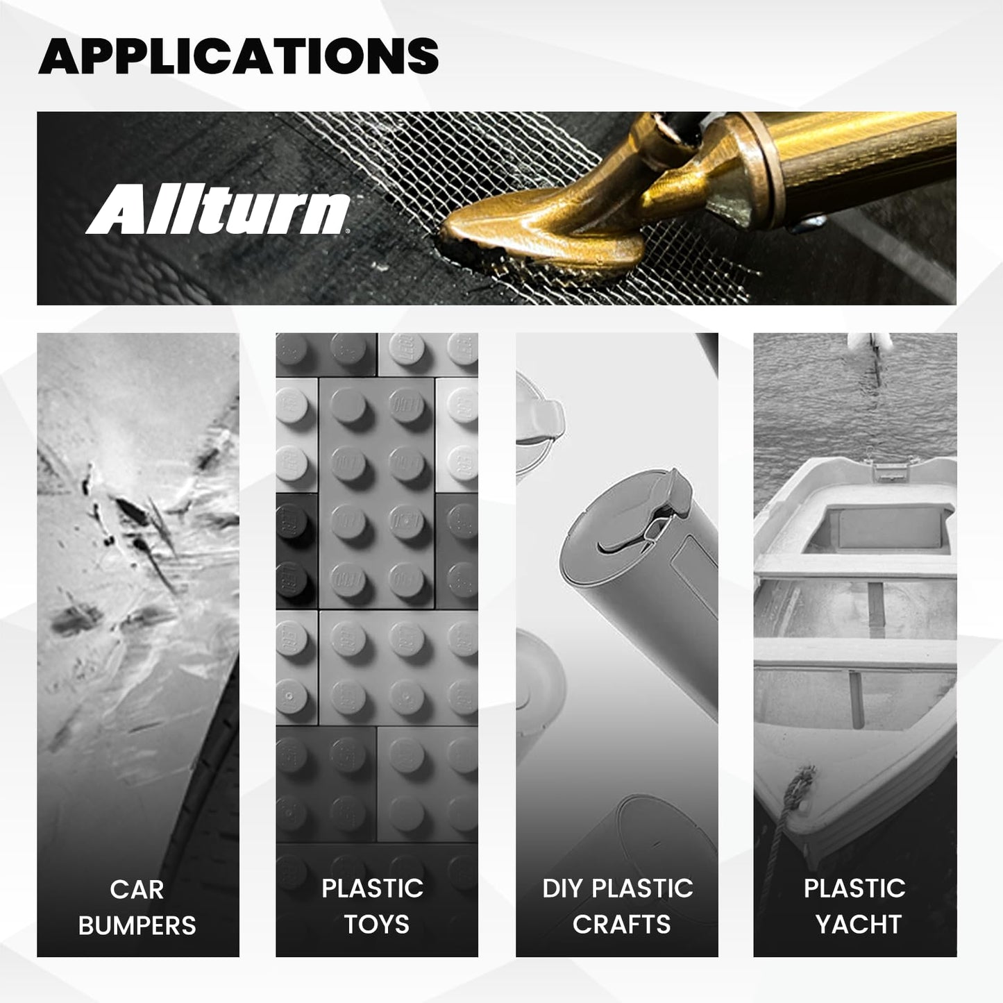 Allturn 110V-100W Plastic Welder,Plastic Welding Kit,Plastic Welding Iron,Plastic Welding Repair Kit for Car Bumper Dashboard Kayak Canoe Tank Repairs.