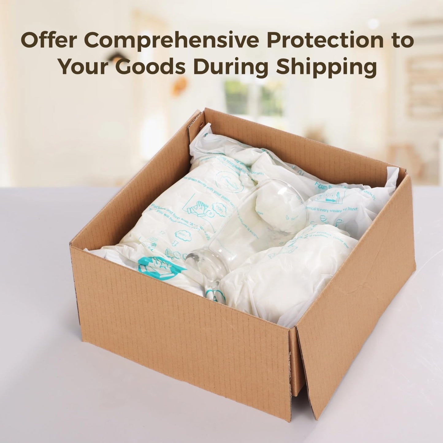 Foam Bags For Shipping 12 PCS 14×16 inch, Handy Foam Temperature Expanding Shipping Bags, Foam Packaging Bags, Instant Pack Quick Expanding Foam Bags Packing Shipping Solution