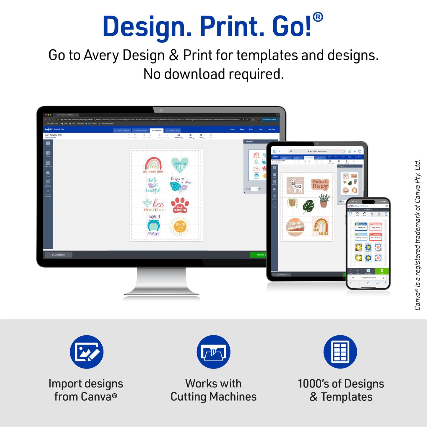 Avery Printable Shipping Labels for Copiers, 8.5" x 11", White, 100 Blank Mailing Labels (5353)