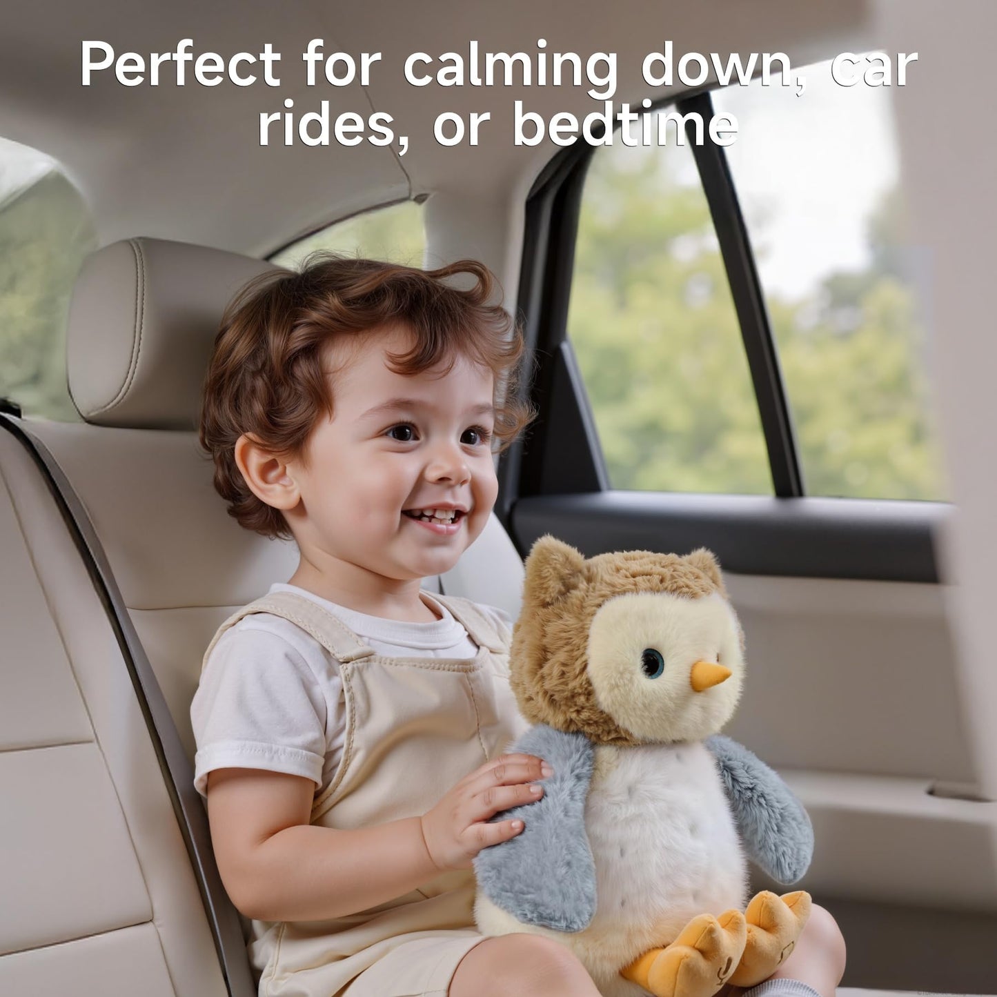 eJog Pup Owl Plush Stuffed Baby's Animal Toy Interactive Owl Toy with Sounds and Shake Hands, Singing Record Repeat What You Say, Birthday Gifts for Toddlers Kids