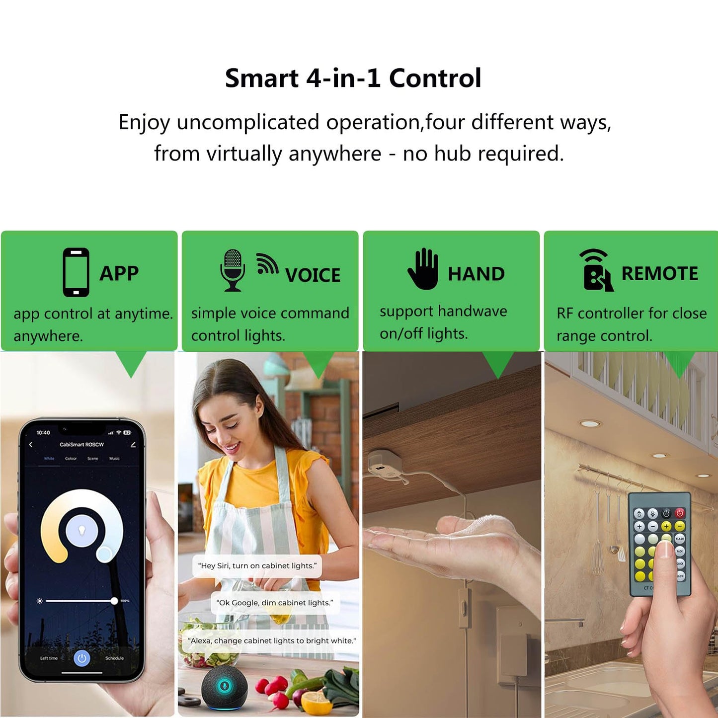 Smart Puck Lights LED Under Cabinet Lighting 2700k-6500k Dimmable Works with Alexa,Google Home,APP & Remote,12V,2W/pc,Recessed Kitchen Lamp Plug In for Counter,Display Shelf,2.5Inch Cutout,6pcs,Sliver