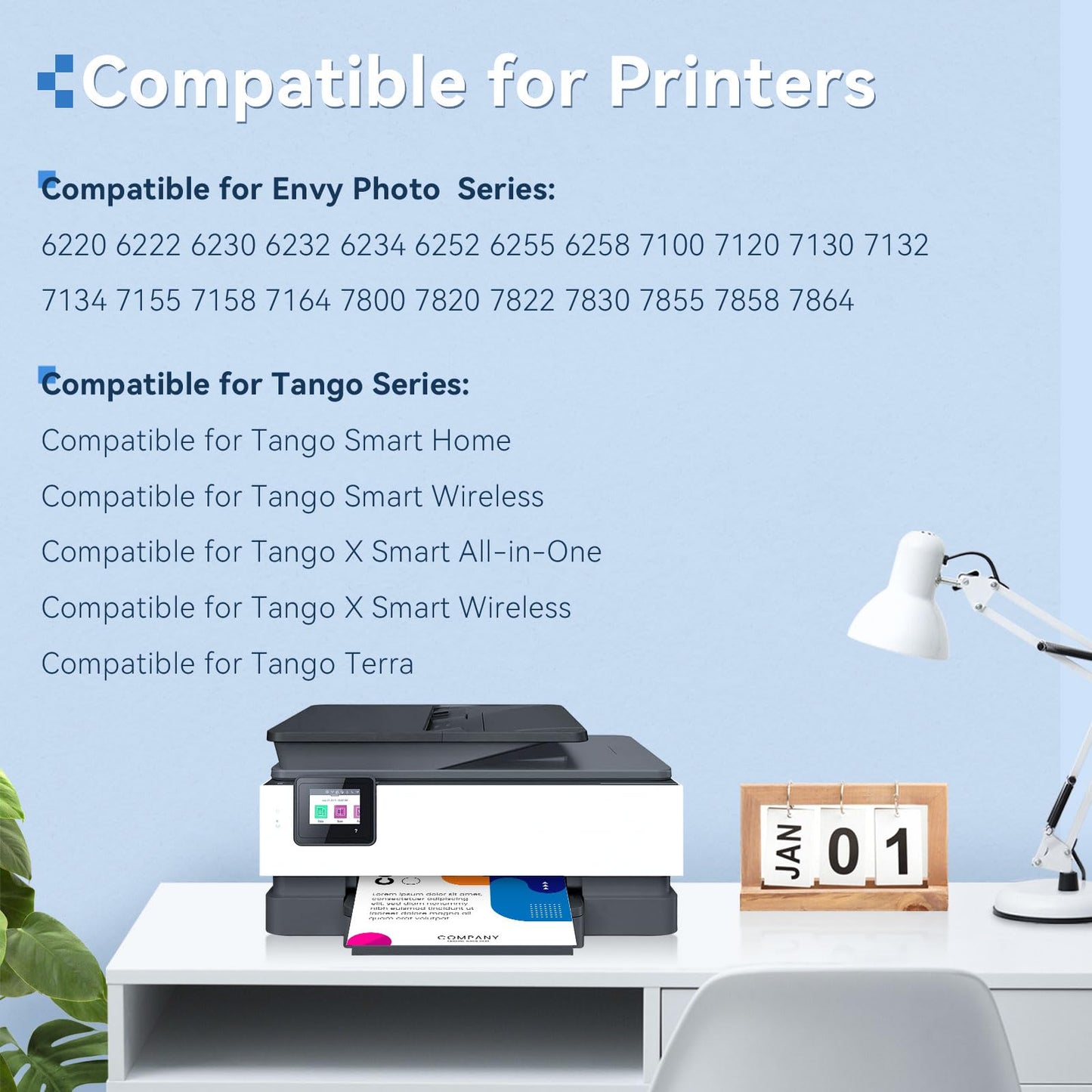 OEGGOINK 64XL Ink Cartridges Black Compatible for HP 64XL Black Ink Cartridge Compatible for HP 64 Ink Fit for Envy Photo 7855 7858 7800 7155 7120 6252 7158 7100 7164 Inspire 7955e 7950e Tango Printer