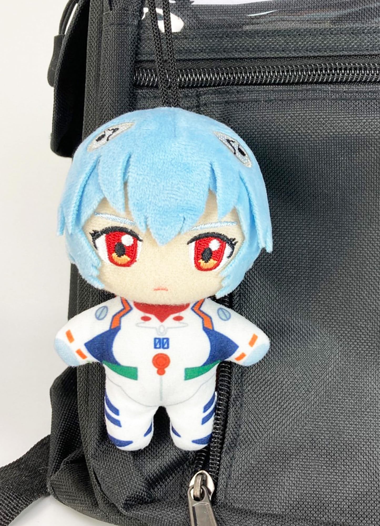 Great Eastern Entertainment Evangelion New Movie - Rei Ayanami Plug Suit Mini Plush w/Spring Clip 4.5" H