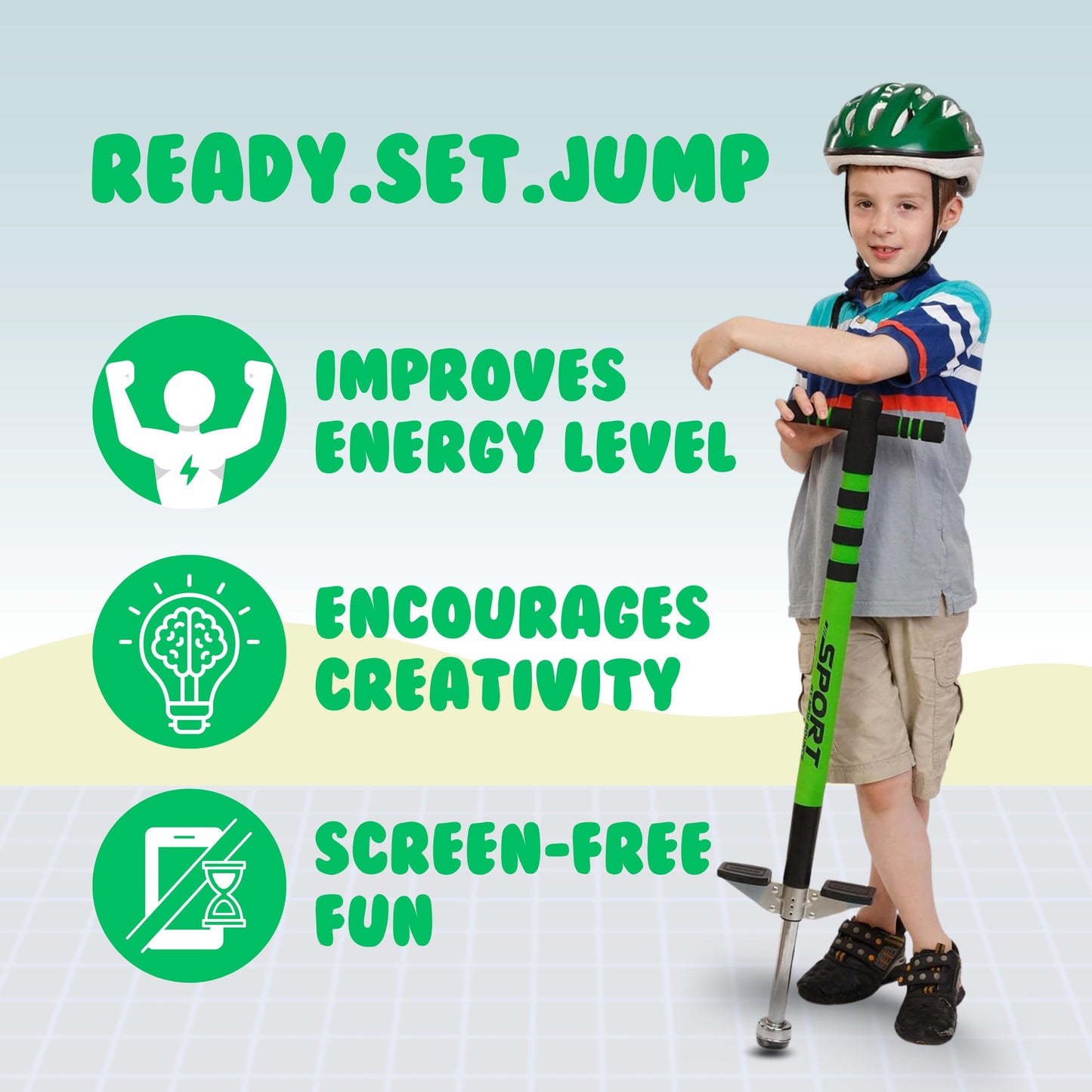 New Bounceポッピング ソフト 握りやすい スポーツ 5~9歳向け 6718373