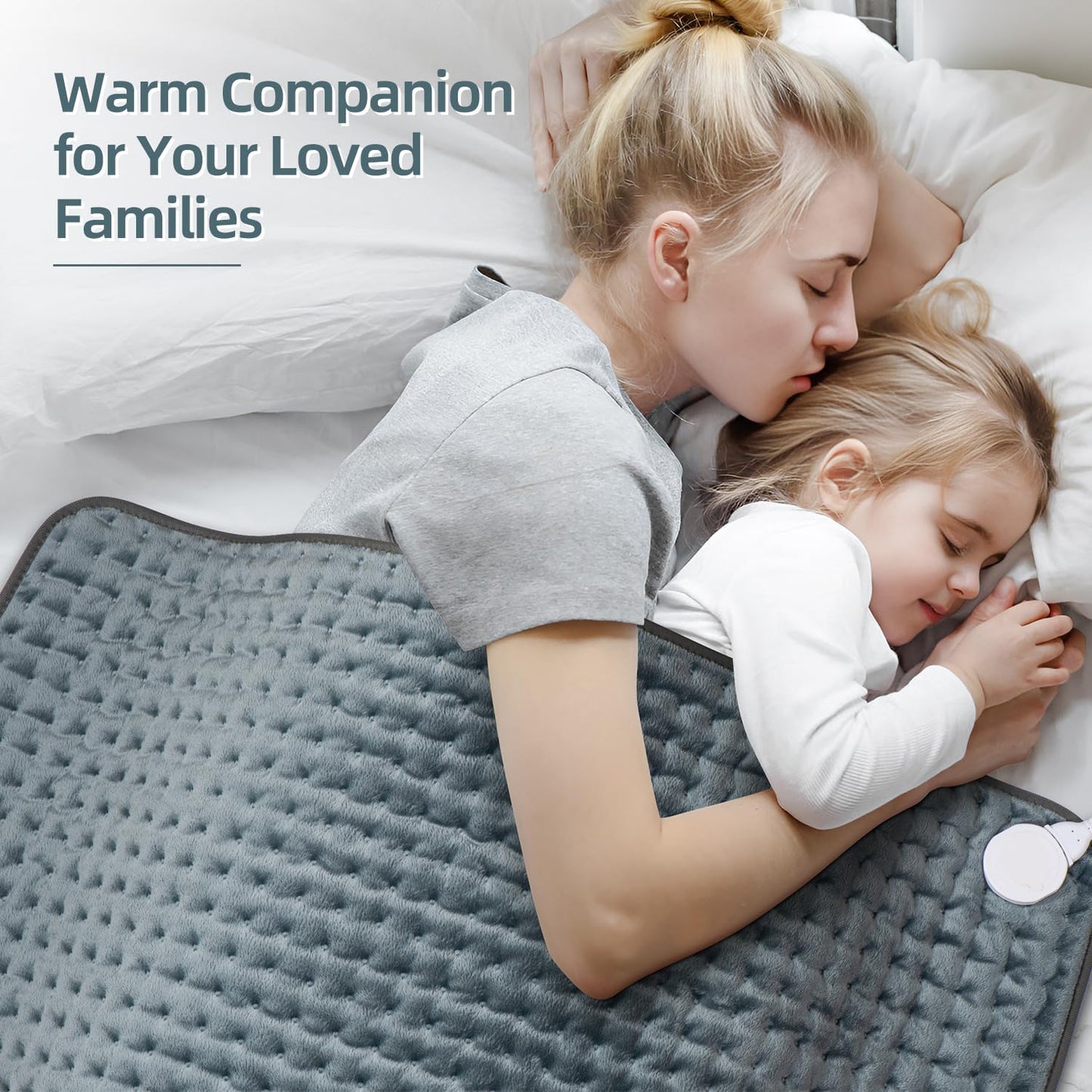 17"x33" Heating Pad XXXL for Back Pain Relief, Heated Pad for Neck/Shoulders/Legs/Knees/Feet/Cramps, Heat Pads for Women, Birthday Mothers Day Gifts for Mom Wife Grandma Her, 6 Heat Settings, Auto-Off