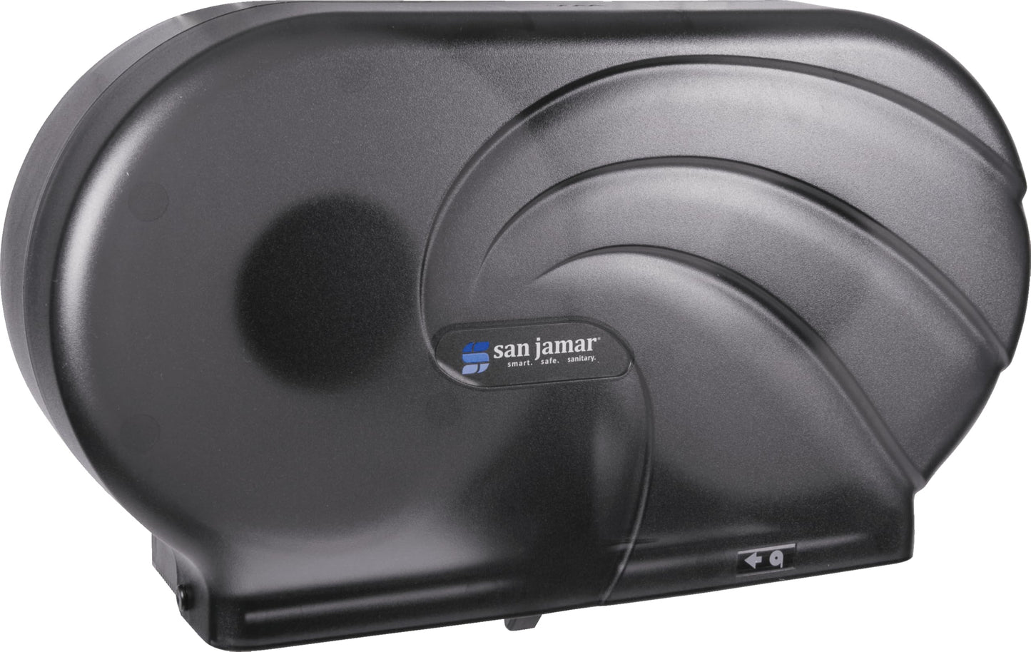 San Jamar - SJMR4090TBK R4090TBK Twin 9" JBT Toilet Tissue Dispenser, Black Pearl